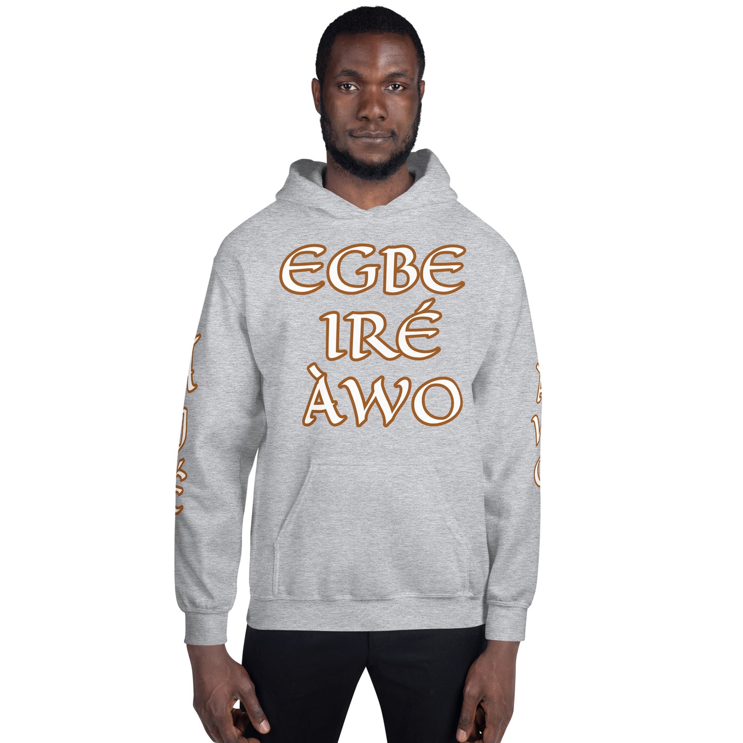 Egbe Ire Awo 2 Logo White Unisex Hoodie