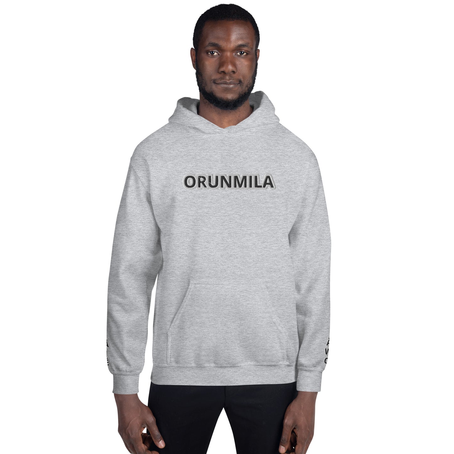 Egbe Iré ÀWO Logo Orunmila embroidered Aje 3 Unisex Hoodie