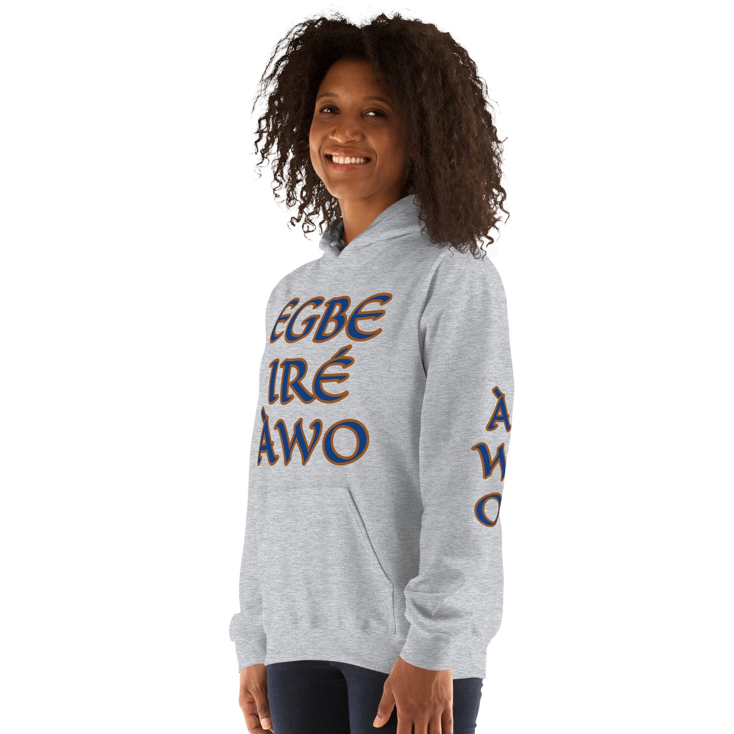 Egbe Ire Awo 2 Logo Blue Unisex Hoodie