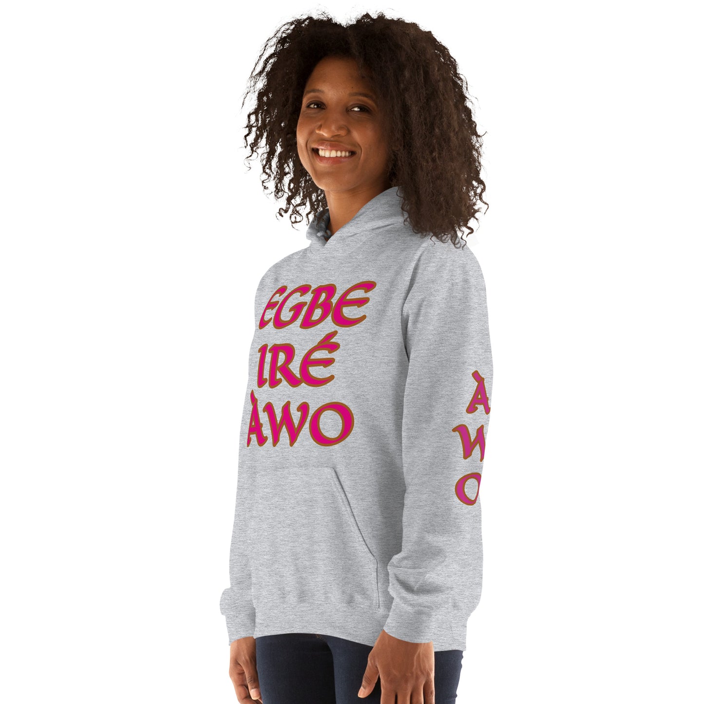 Egbe Ire Awo 2 Logo Violet Unisex Hoodie