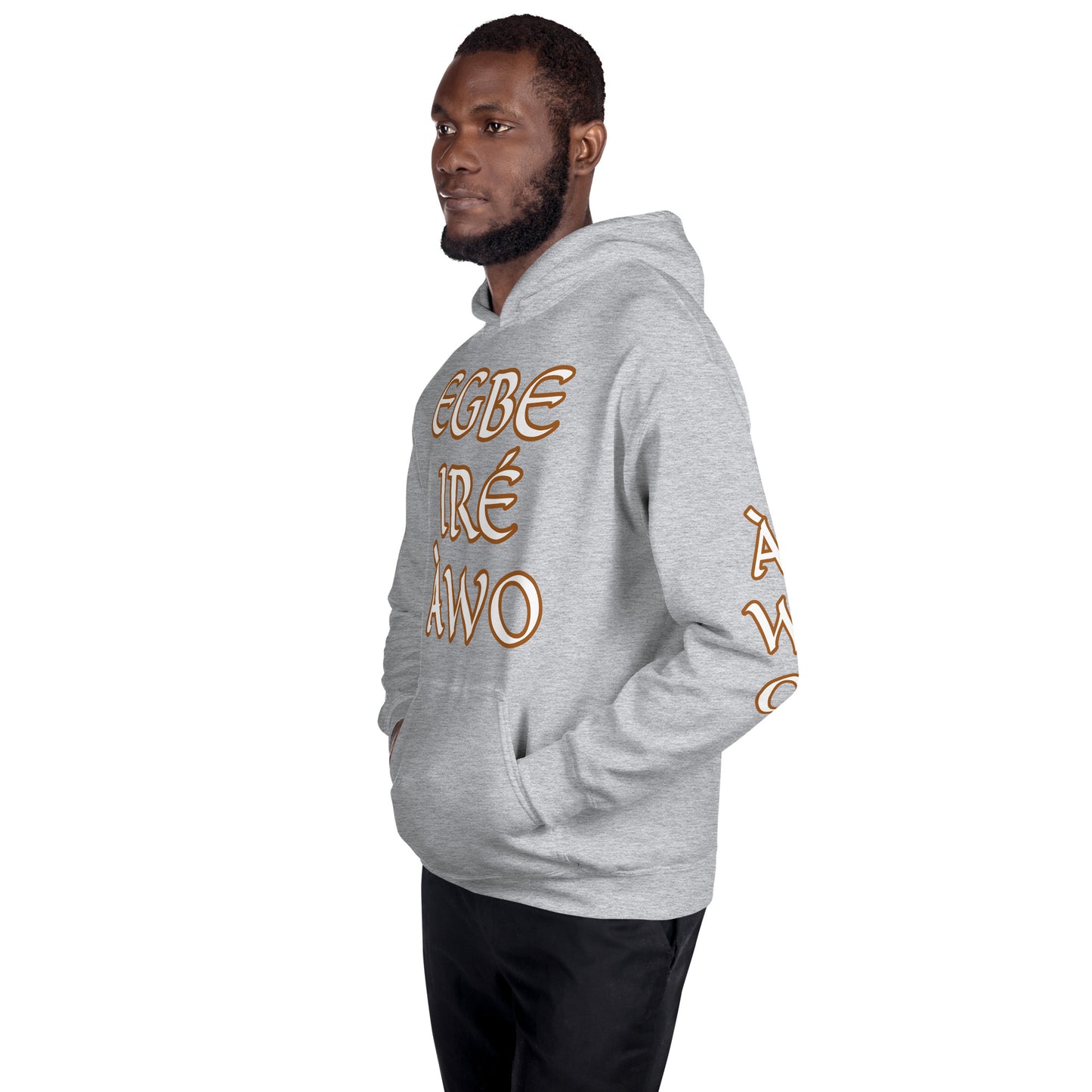 Egbe Ire Awo 2 Logo White Unisex Hoodie