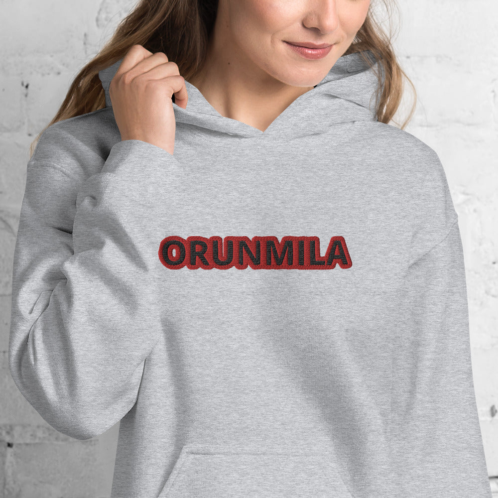 Egbe Iré ÀWO Logo Orunmila embroidered Aje 5 Unisex Hoodie