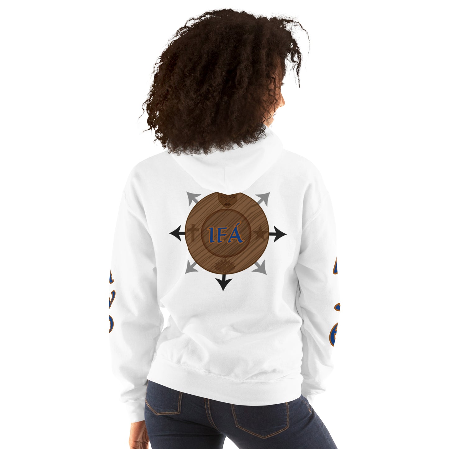 Egbe Ire Awo 2 Logo Blue Unisex Hoodie