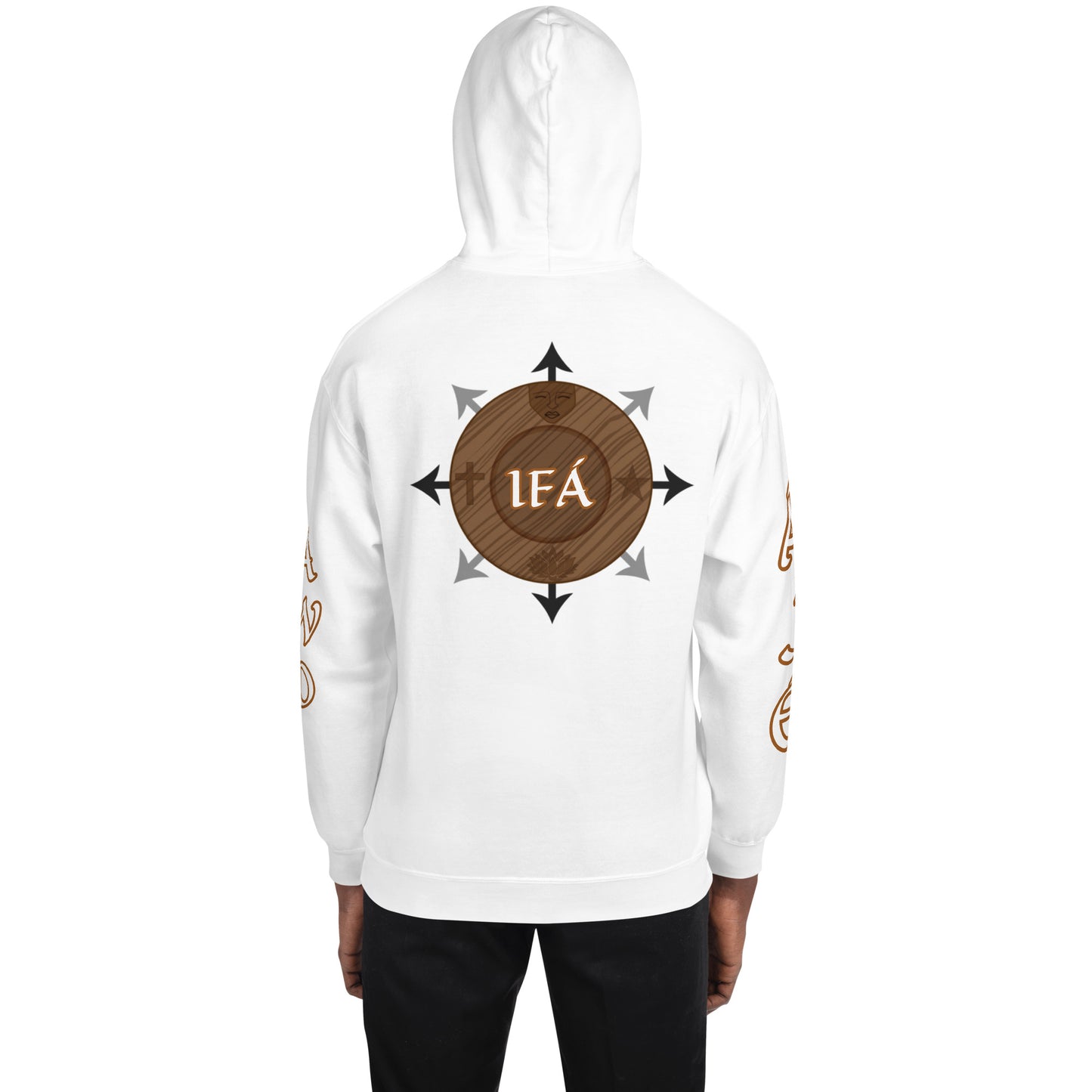 Egbe Ire Awo 2 Logo White Unisex Hoodie