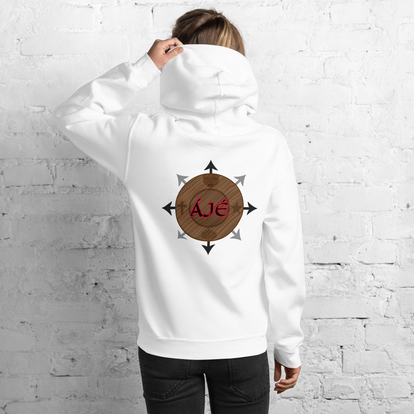 Egbe Iré ÀWO Logo Orunmila embroidered Aje 5 Unisex Hoodie