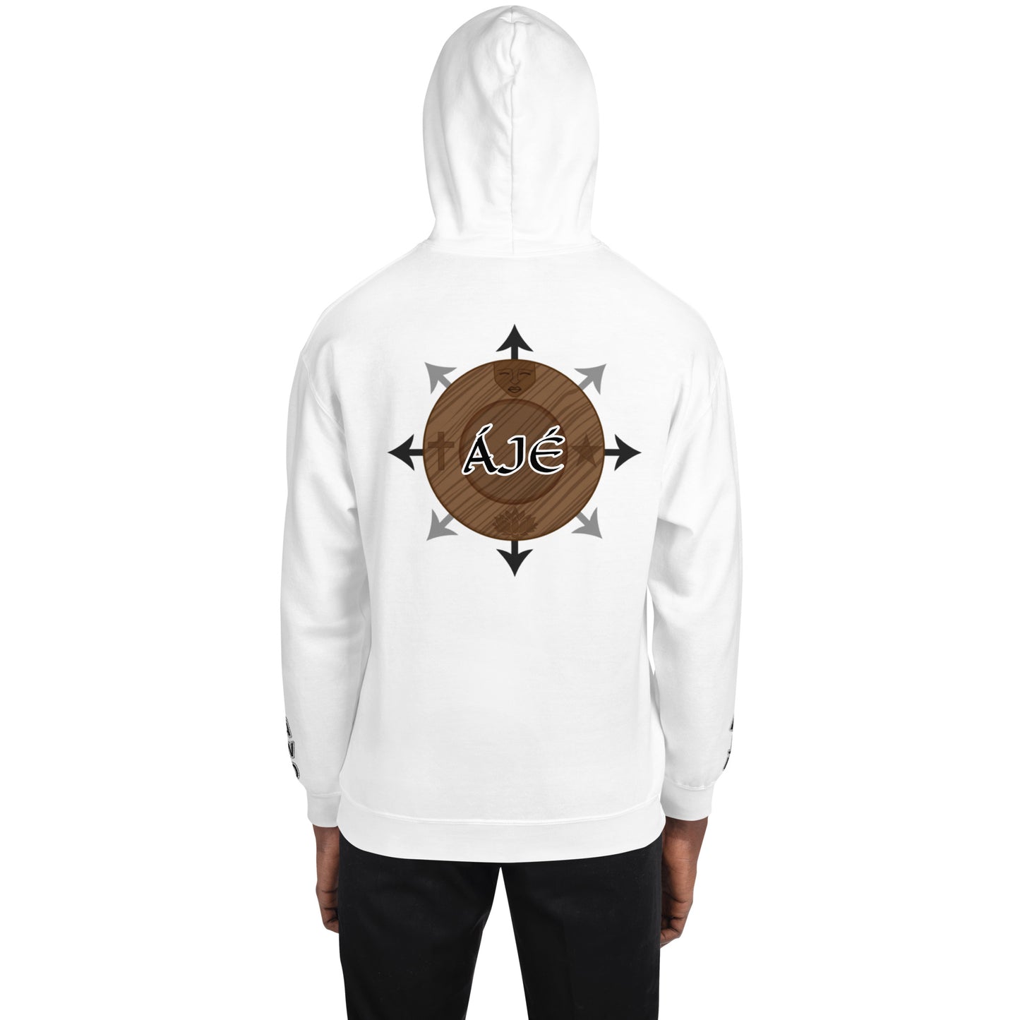 Egbe Iré ÀWO Logo Orunmila embroidered Aje 3 Unisex Hoodie