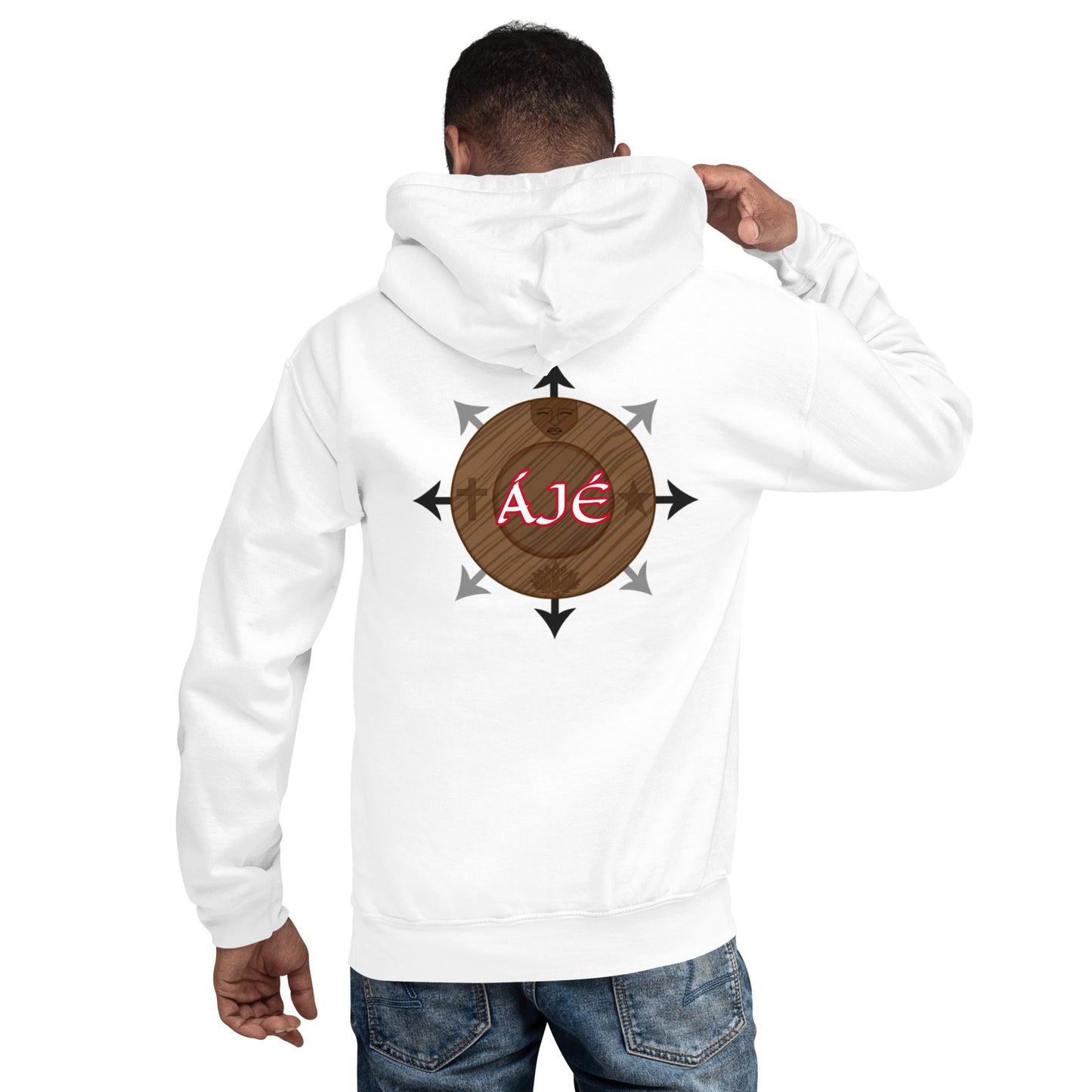 Egbe Iré ÀWO Logo Orunmila embroidered Aje 1 Unisex Hoodie