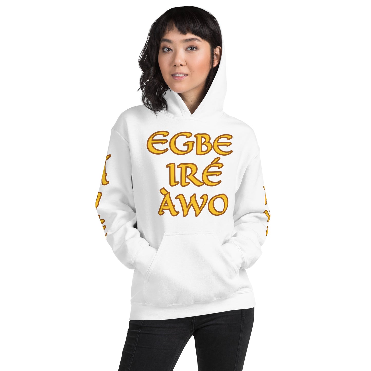 Egbe Ire Awo 2 Logo Yellow Unisex Hoodie