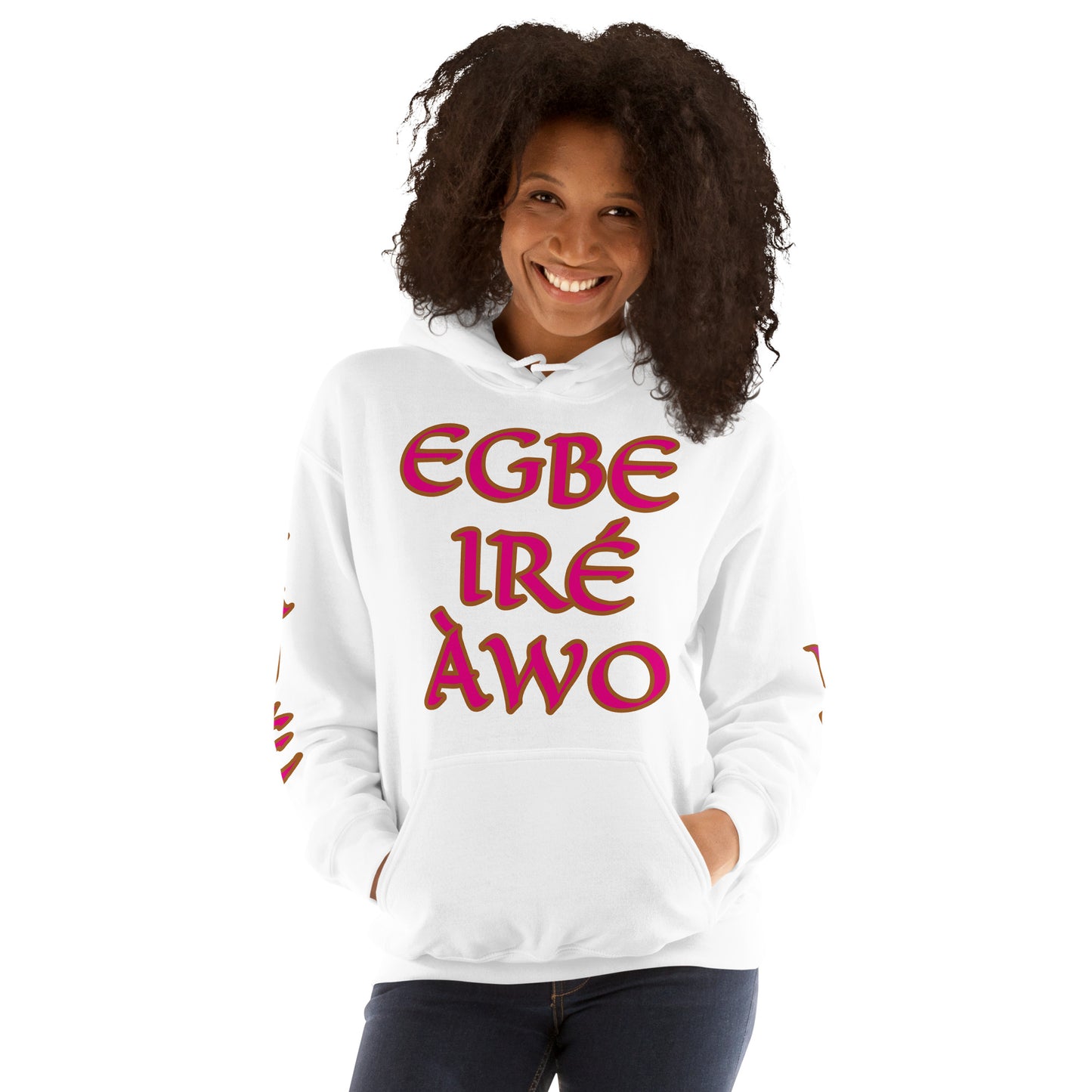 Egbe Ire Awo 2 Logo Violet Unisex Hoodie