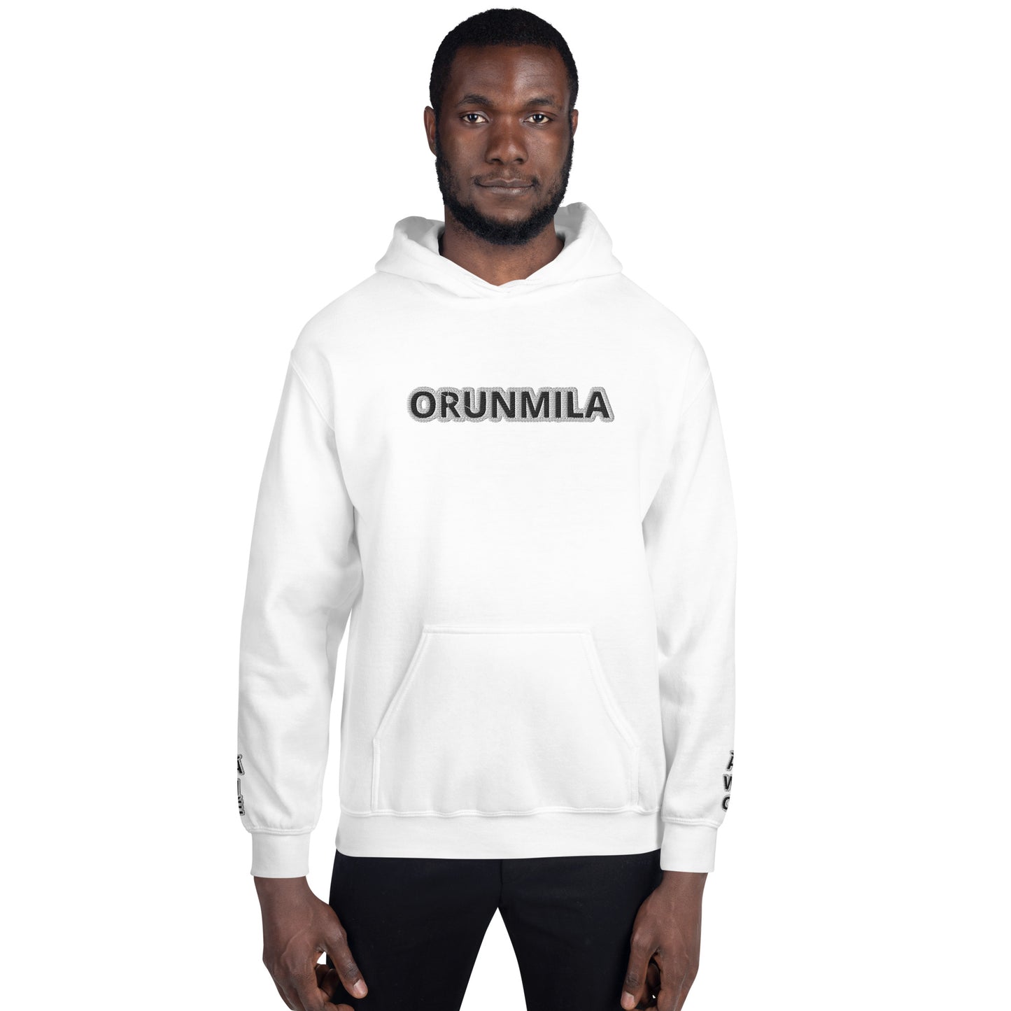 Egbe Iré ÀWO Logo Orunmila embroidered Aje 3 Unisex Hoodie