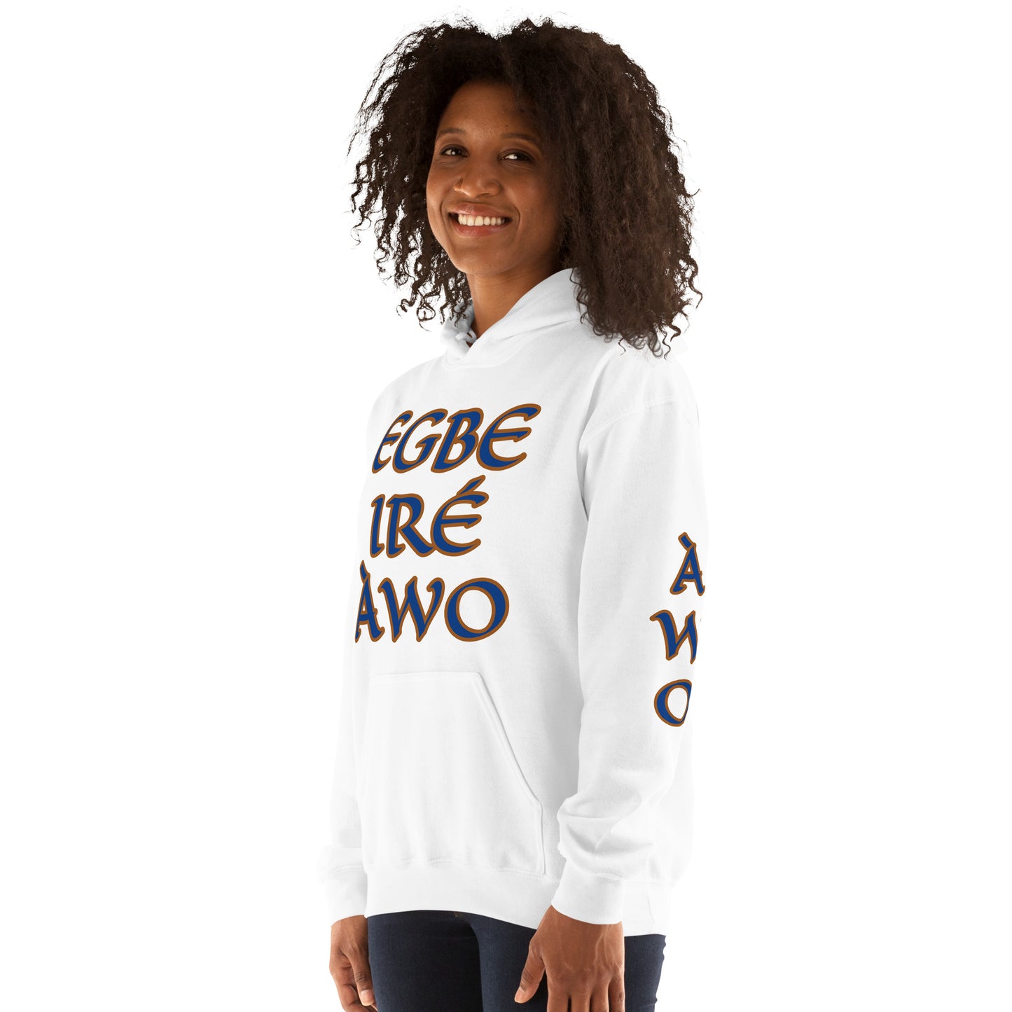 Egbe Ire Awo 2 Logo Blue Unisex Hoodie