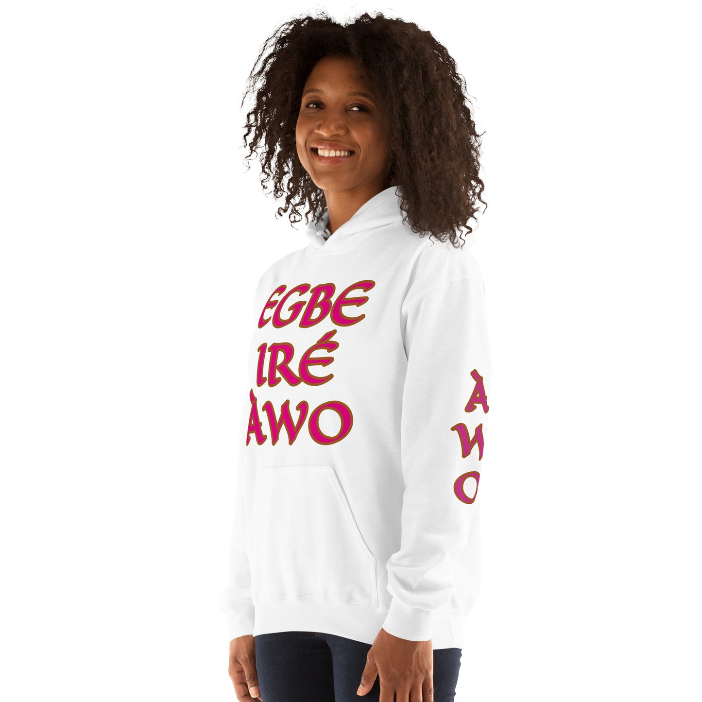 Egbe Ire Awo 2 Logo Violet Unisex Hoodie