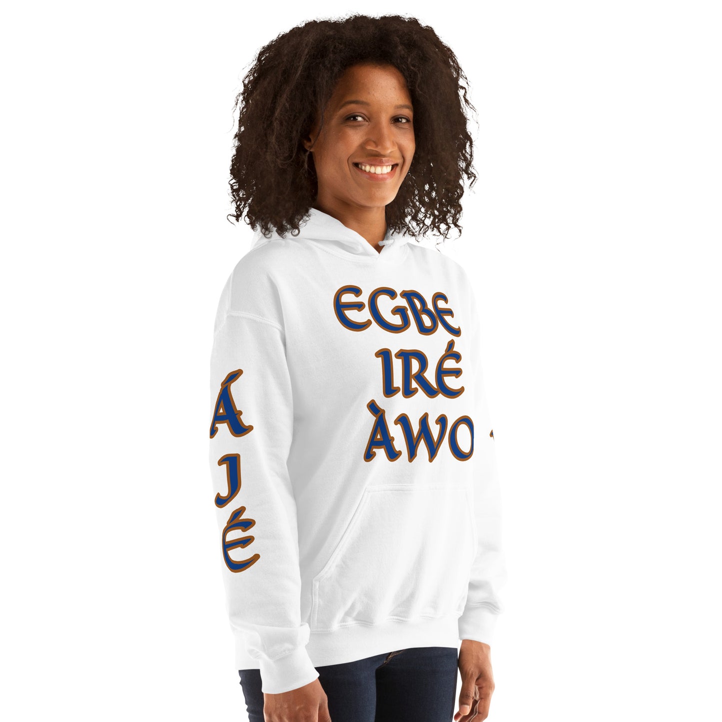 Egbe Ire Awo 2 Logo Blue Unisex Hoodie