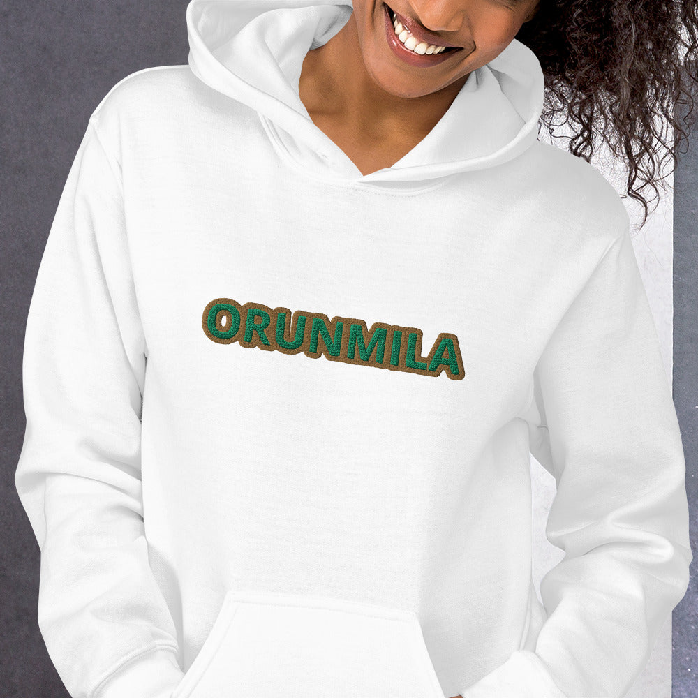 Egbe iré awo logo embroidered Orunmila IFA Isese Unisex Hoodie