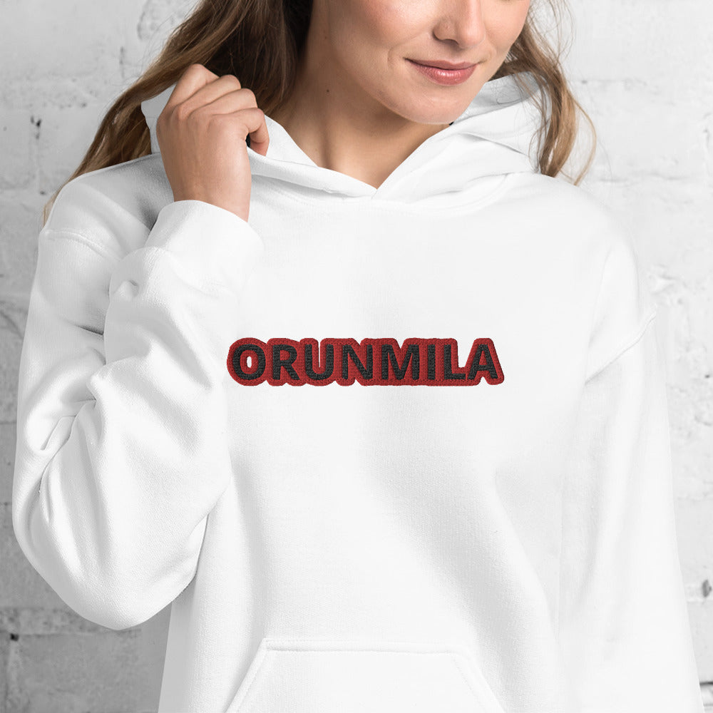 Egbe Iré ÀWO Logo Orunmila embroidered Aje 5 Unisex Hoodie