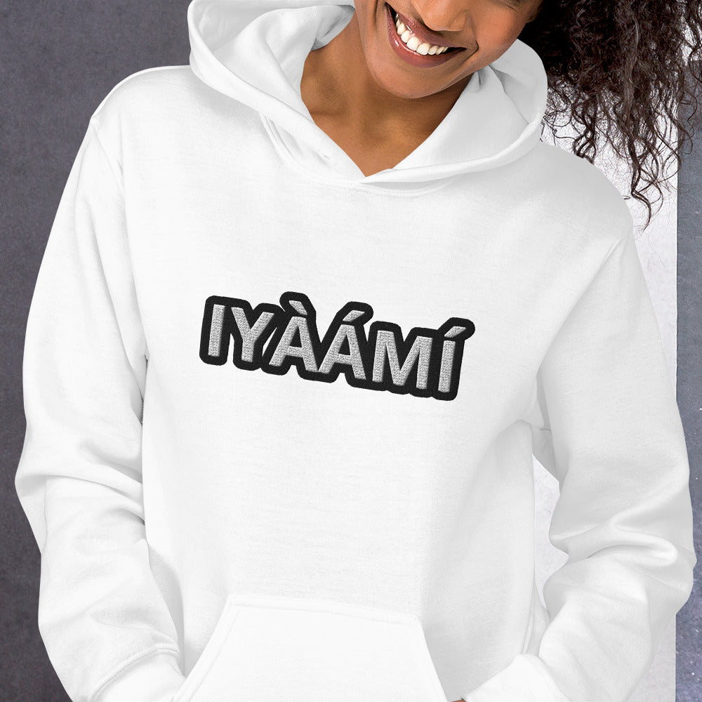 Egbe Iré ÀWO Logo Iyaami embroidered Aje 2 Unisex Hoodie