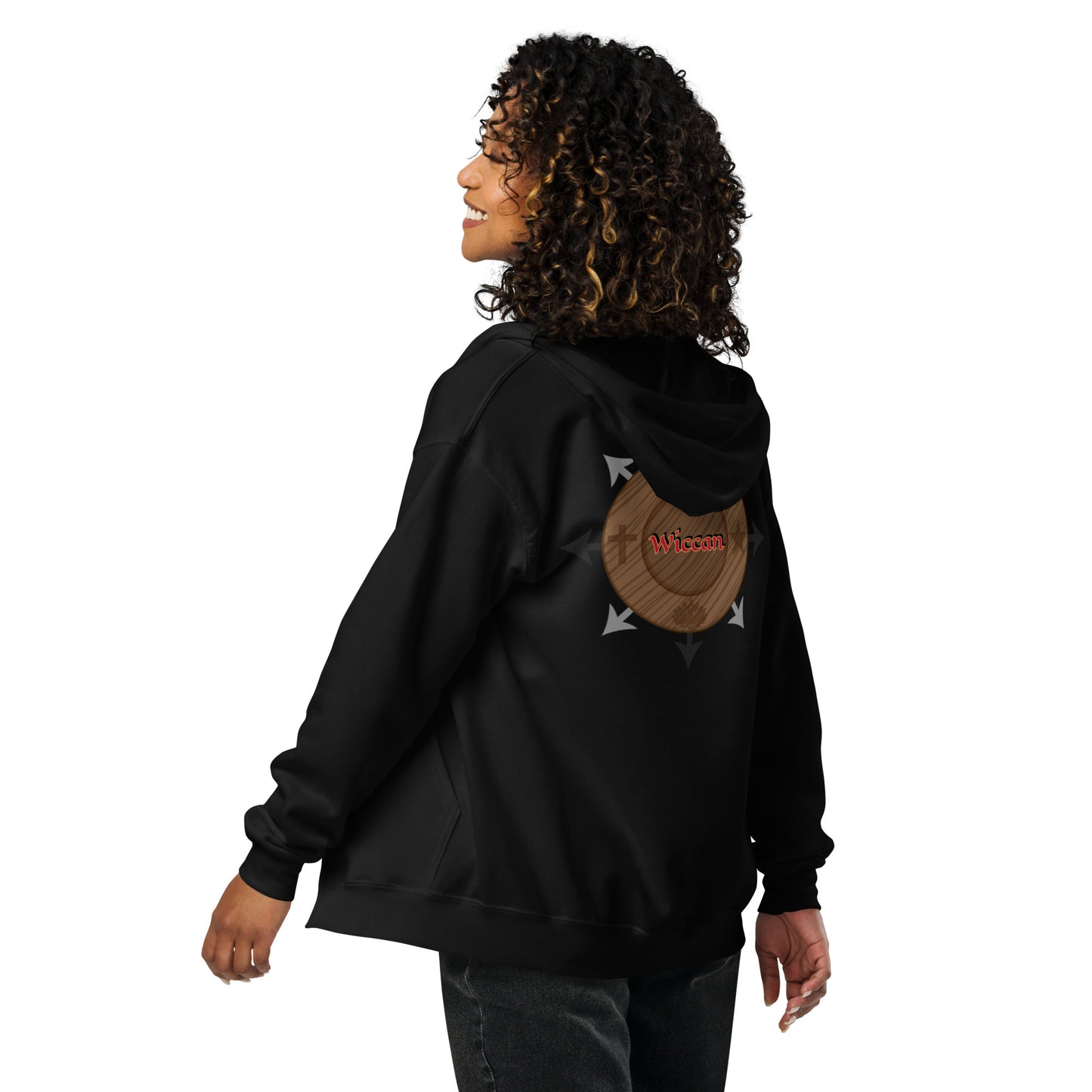 Egbe Iré ÀWO Wiccan Unisex heavy blend zip hoodie