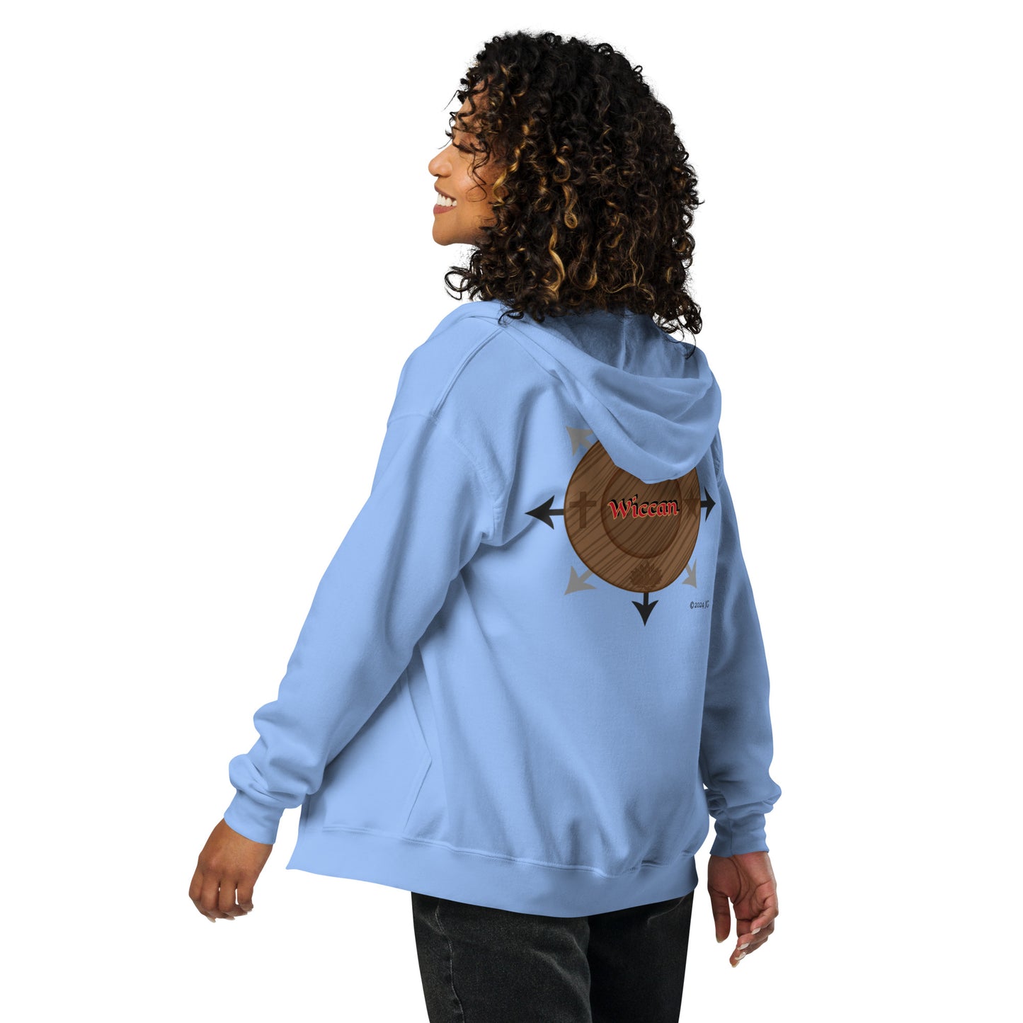 Egbe Iré ÀWO Wiccan Unisex heavy blend zip hoodie