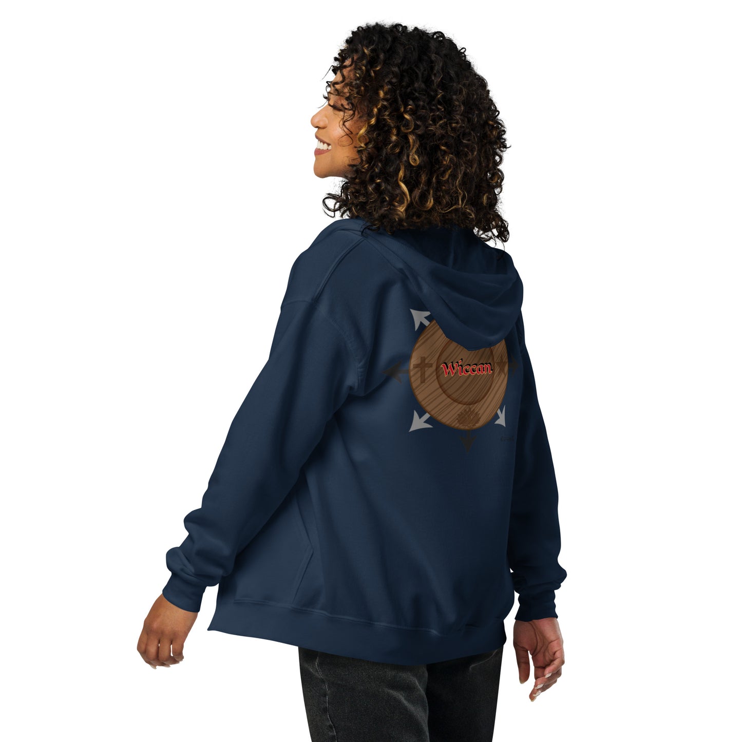 Egbe Iré ÀWO Wiccan Unisex heavy blend zip hoodie