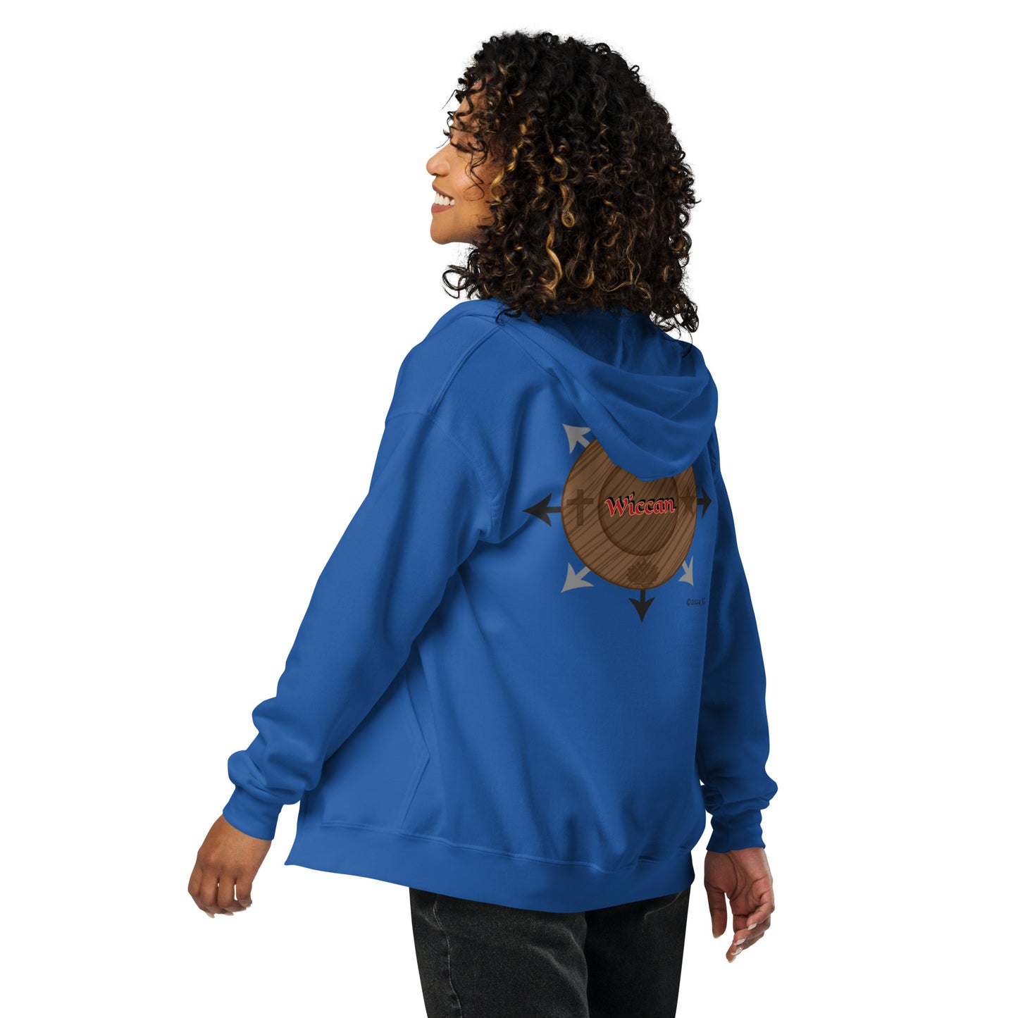 Egbe Iré ÀWO Wiccan Unisex heavy blend zip hoodie