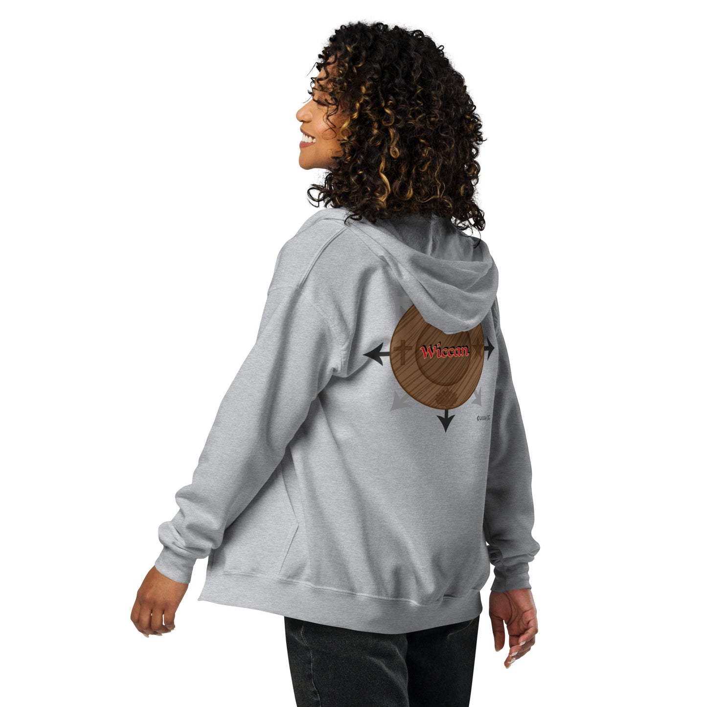 Egbe Iré ÀWO Wiccan Unisex heavy blend zip hoodie