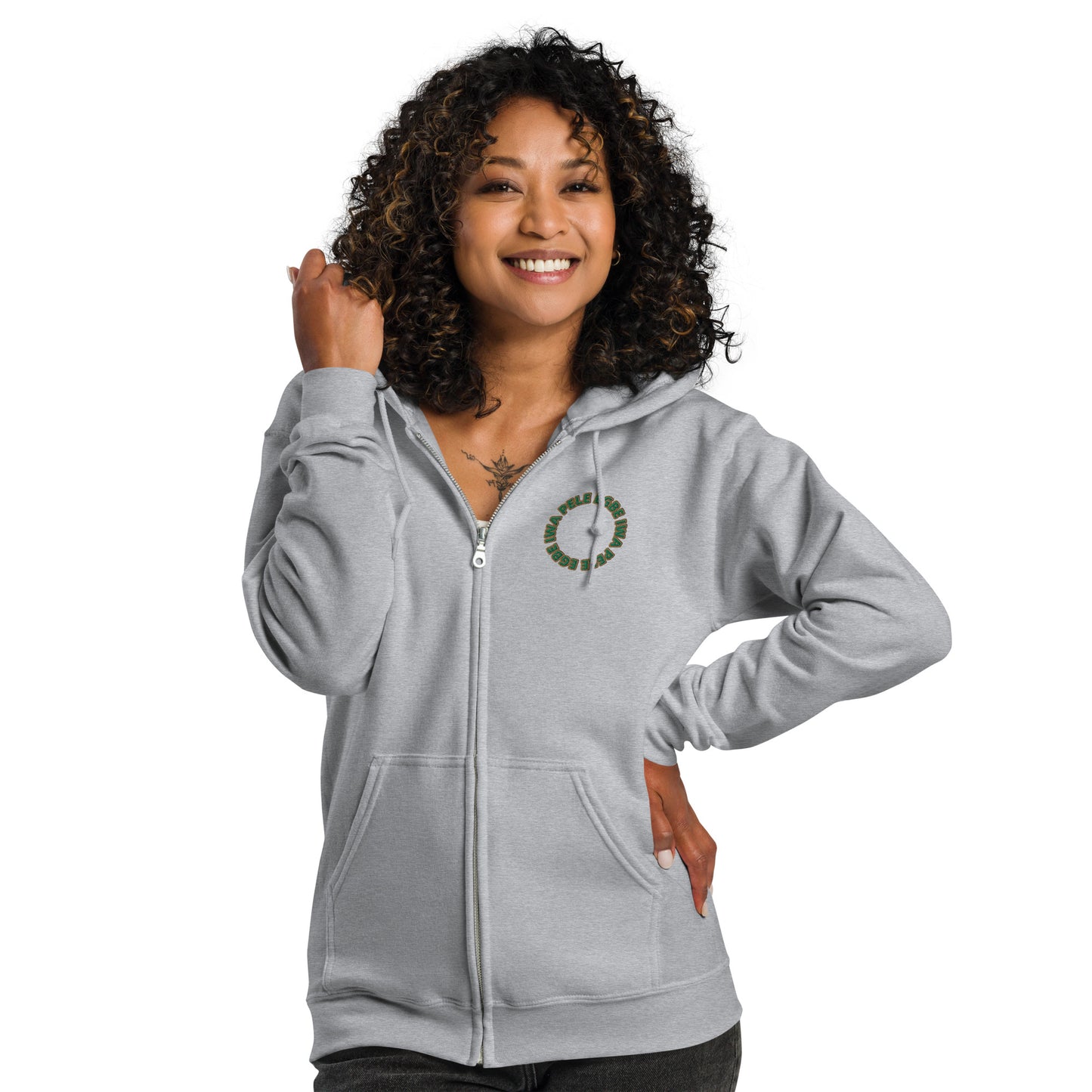 Egbe Iwa Pele NY Unisex heavy blend zip hoodie