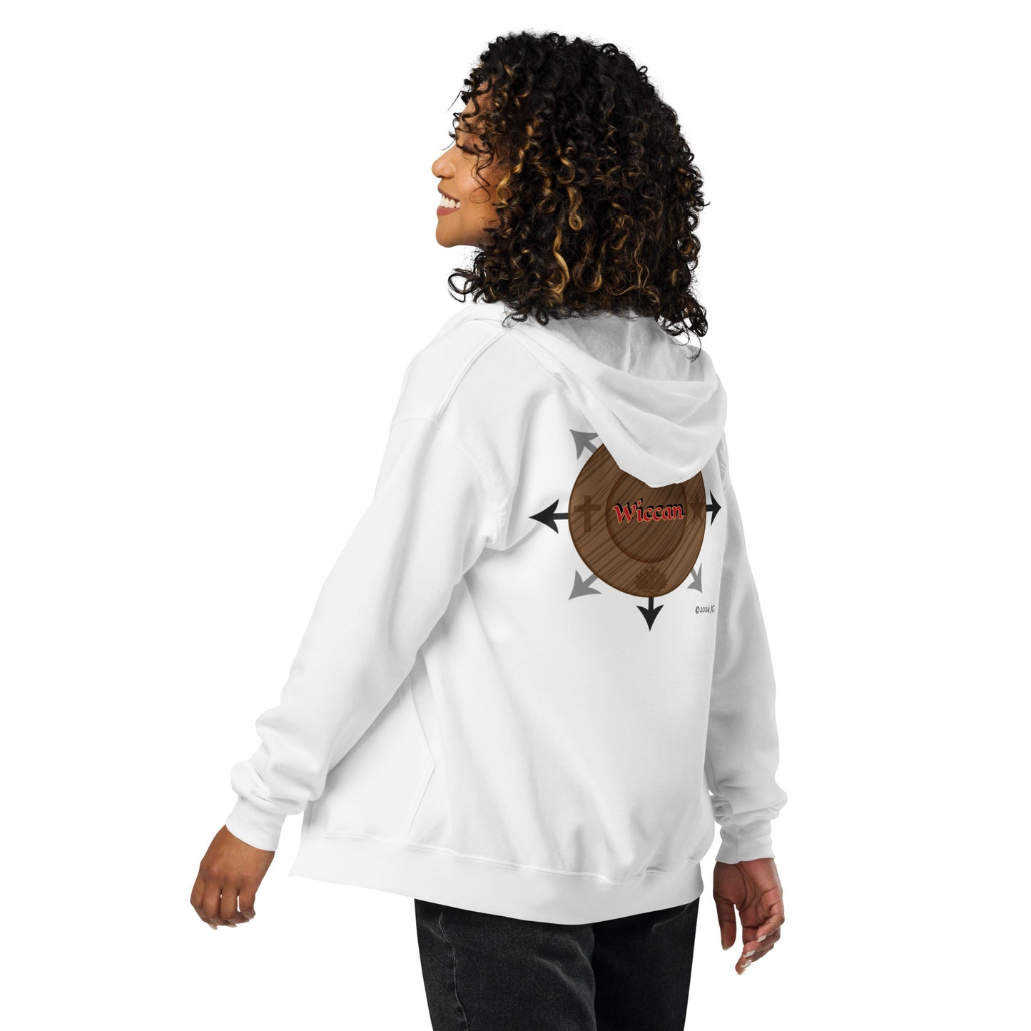 Egbe Iré ÀWO Wiccan Unisex heavy blend zip hoodie