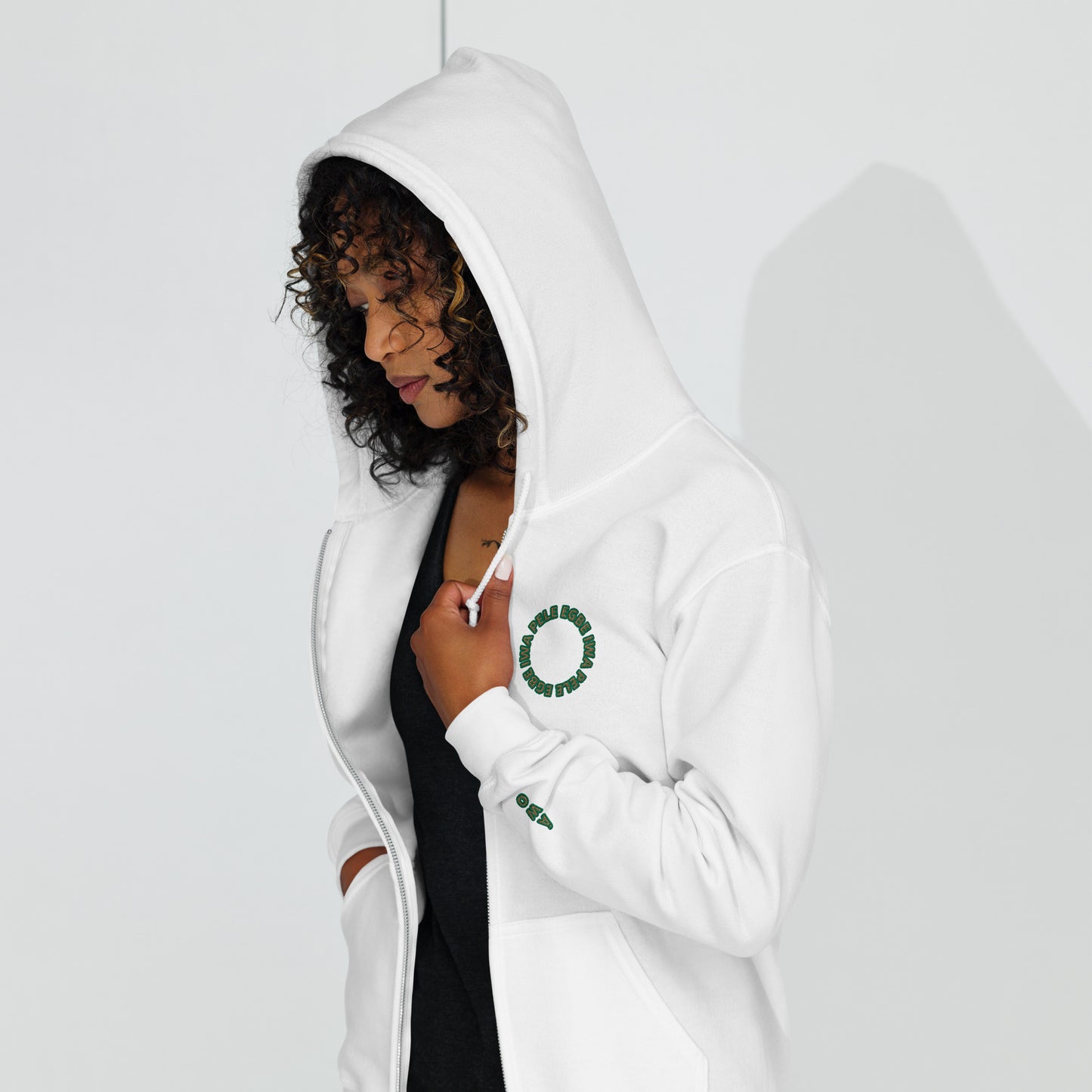 Egbe Iwa Pele ÀWO Isese reverse Unisex heavy blend zip hoodie