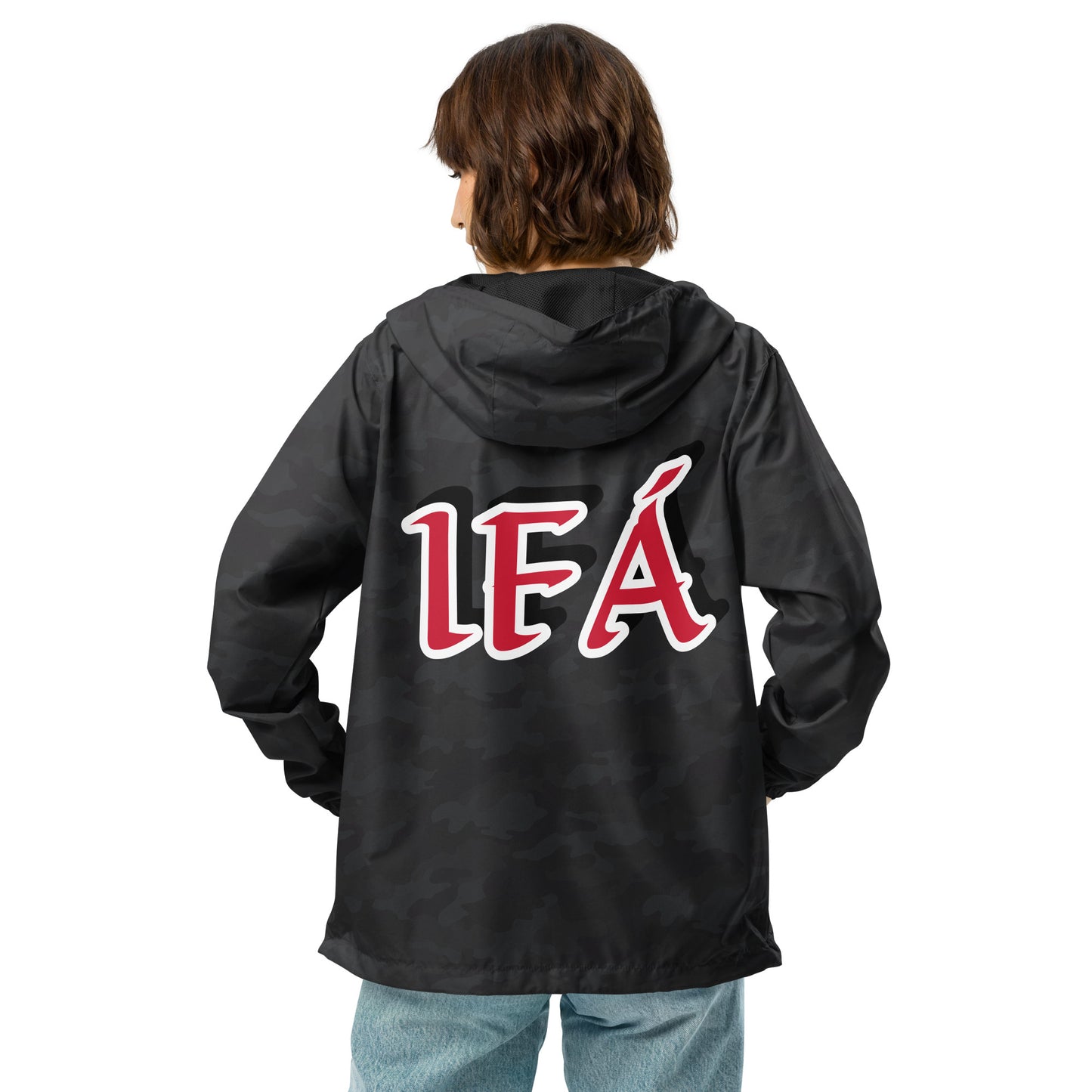 Egbe Logo Ifa Ájé 2 Unisex lightweight zip up windbreaker