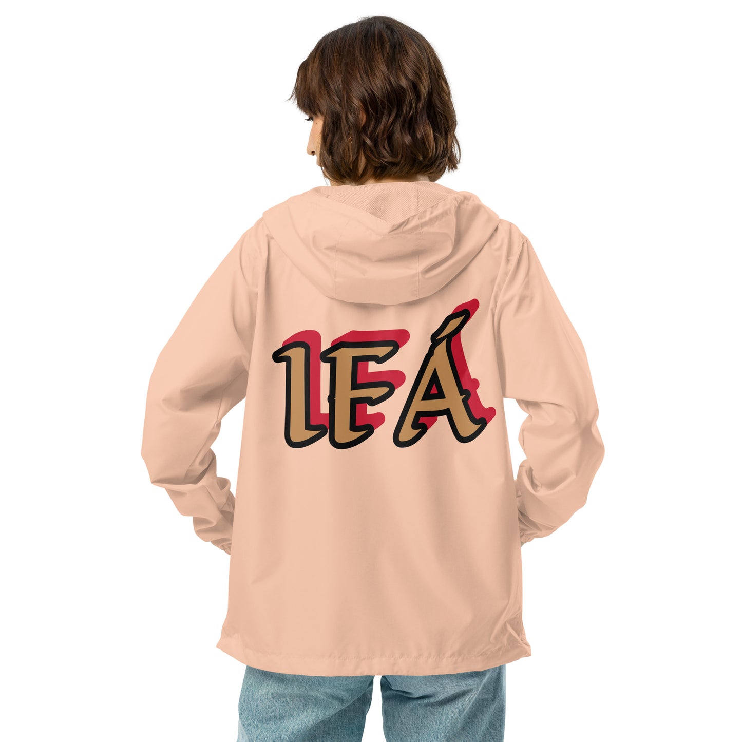 Egbe Logo Ifa Gold Unisex lightweight zip up windbreaker