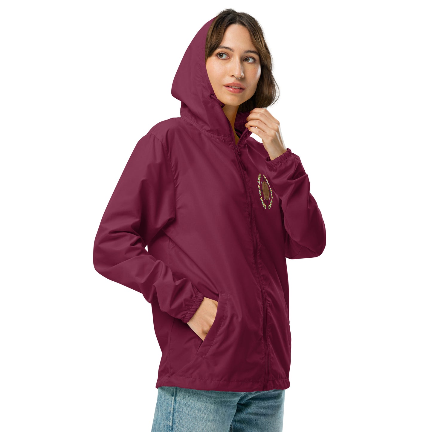 Egbe Logo Ifa icon Lucumi Unisex lightweight zip up windbreaker