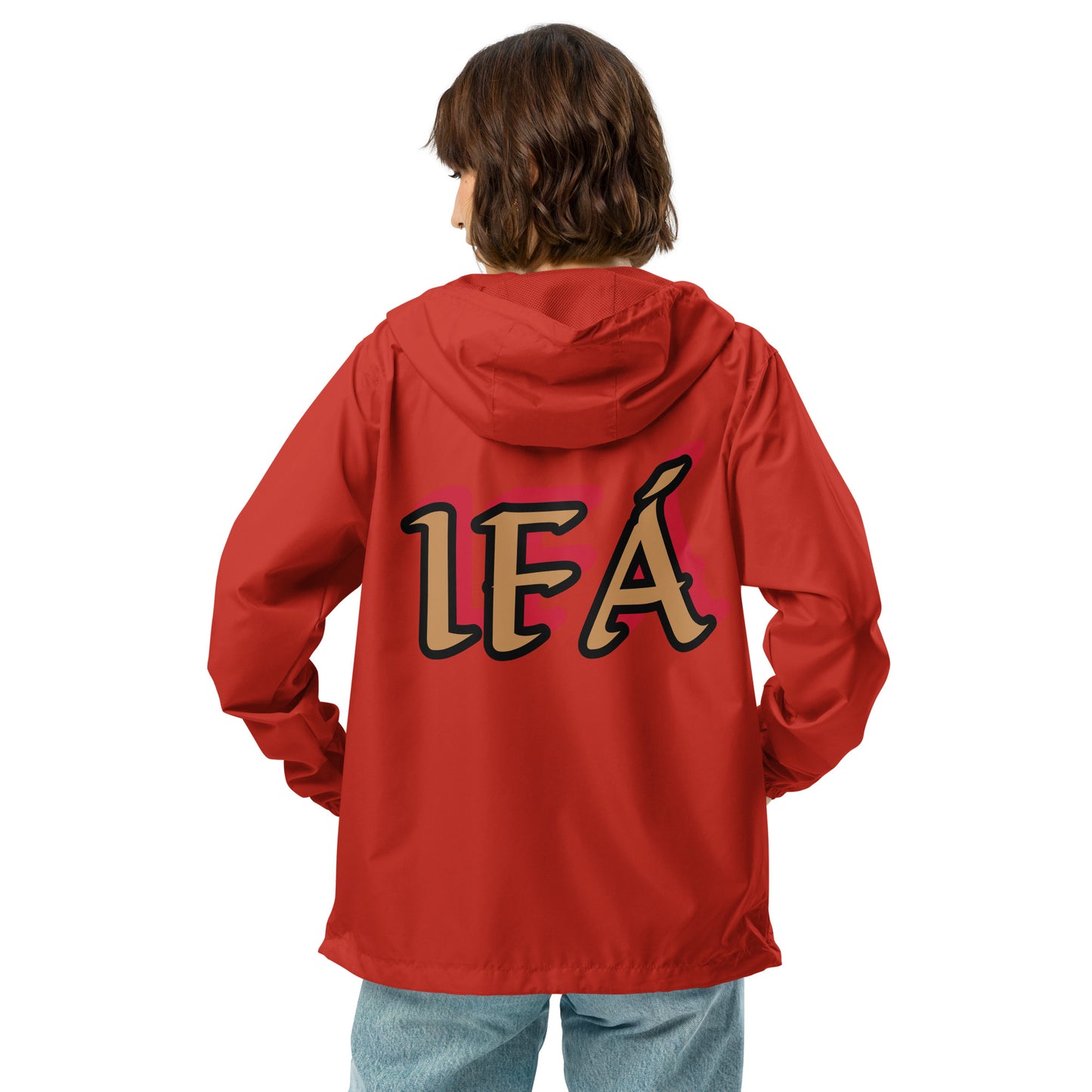 Egbe Logo Ifa Gold Unisex lightweight zip up windbreaker