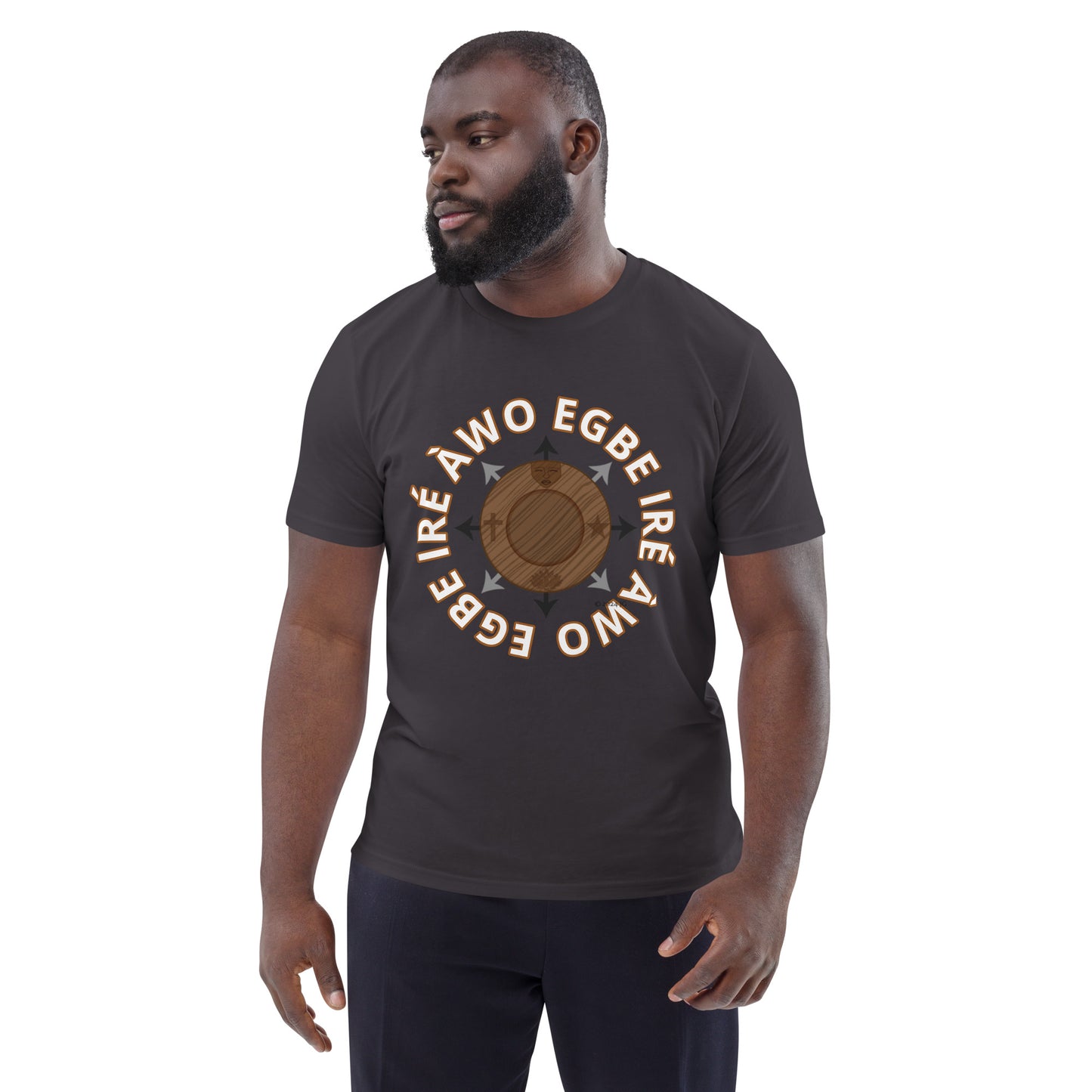 Egbe Ire Awo signature logo 1 Unisex organic cotton t-shirt