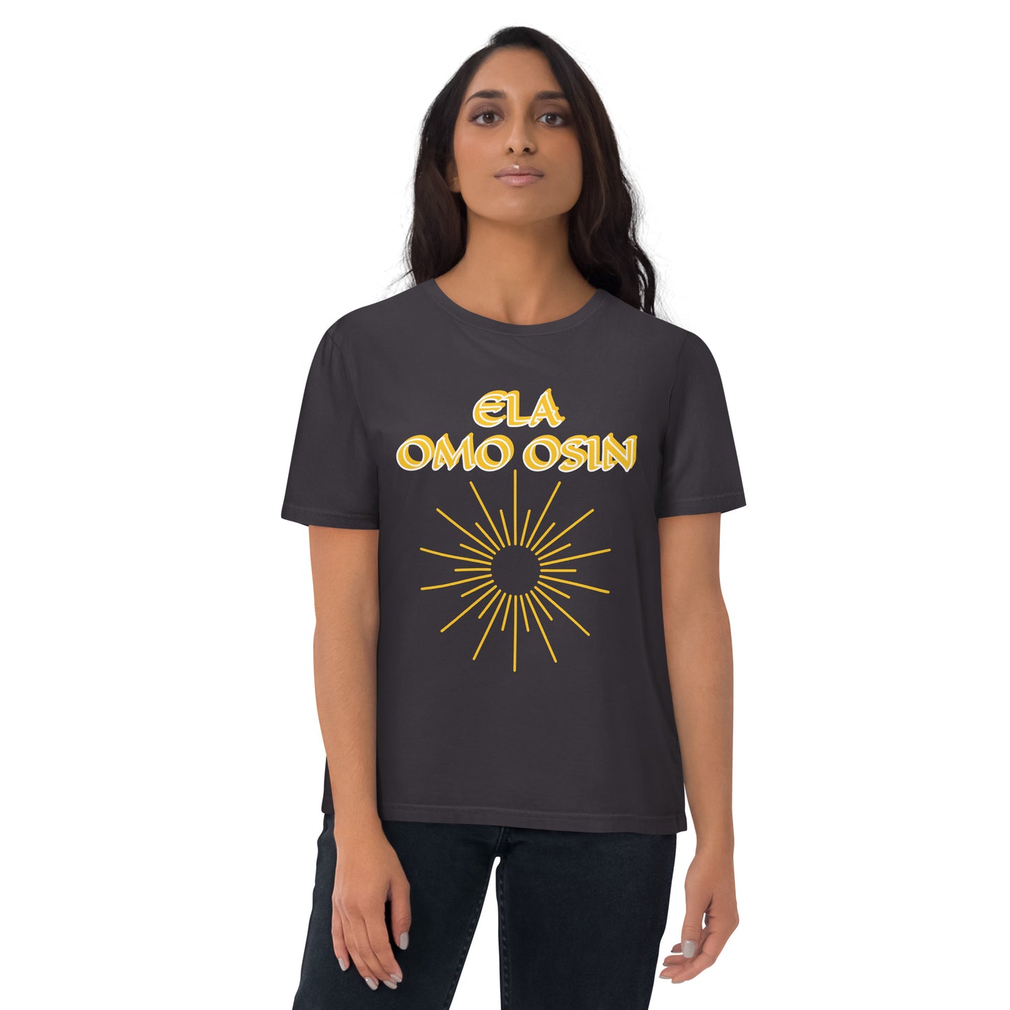 ELA Omo Osin Meji Yellow Unisex organic cotton t-shirt