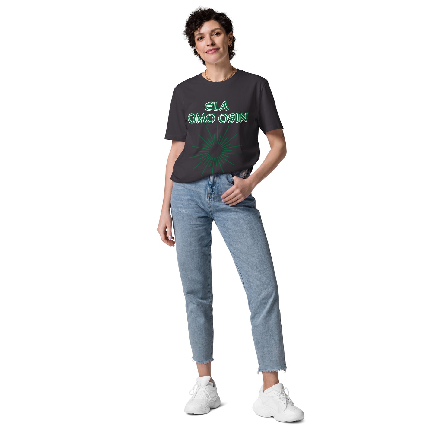 ELA Omo Osin Meji Green Unisex organic cotton t-shirt