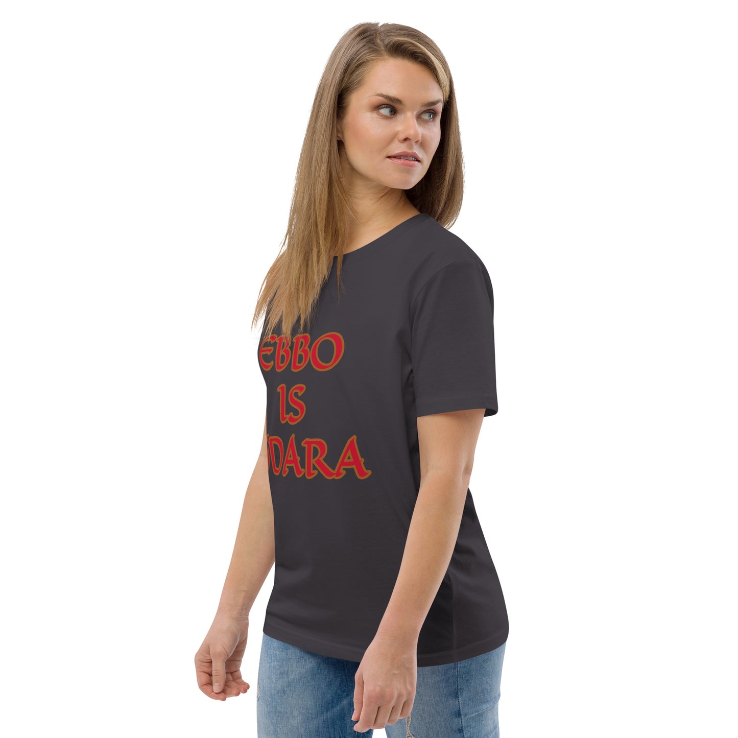 Ebbo is Odara Red Unisex organic cotton t-shirt