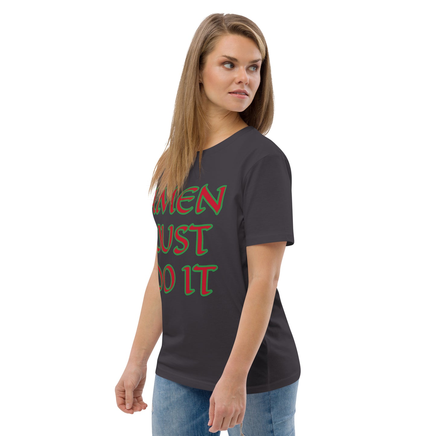 Just Do Amen Red/Green Unisex organic cotton t-shirt