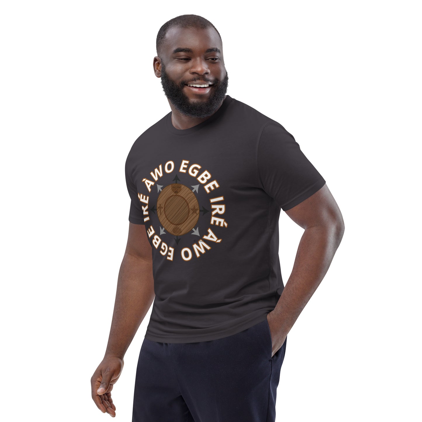 Egbe Ire Awo signature logo 1 Unisex organic cotton t-shirt