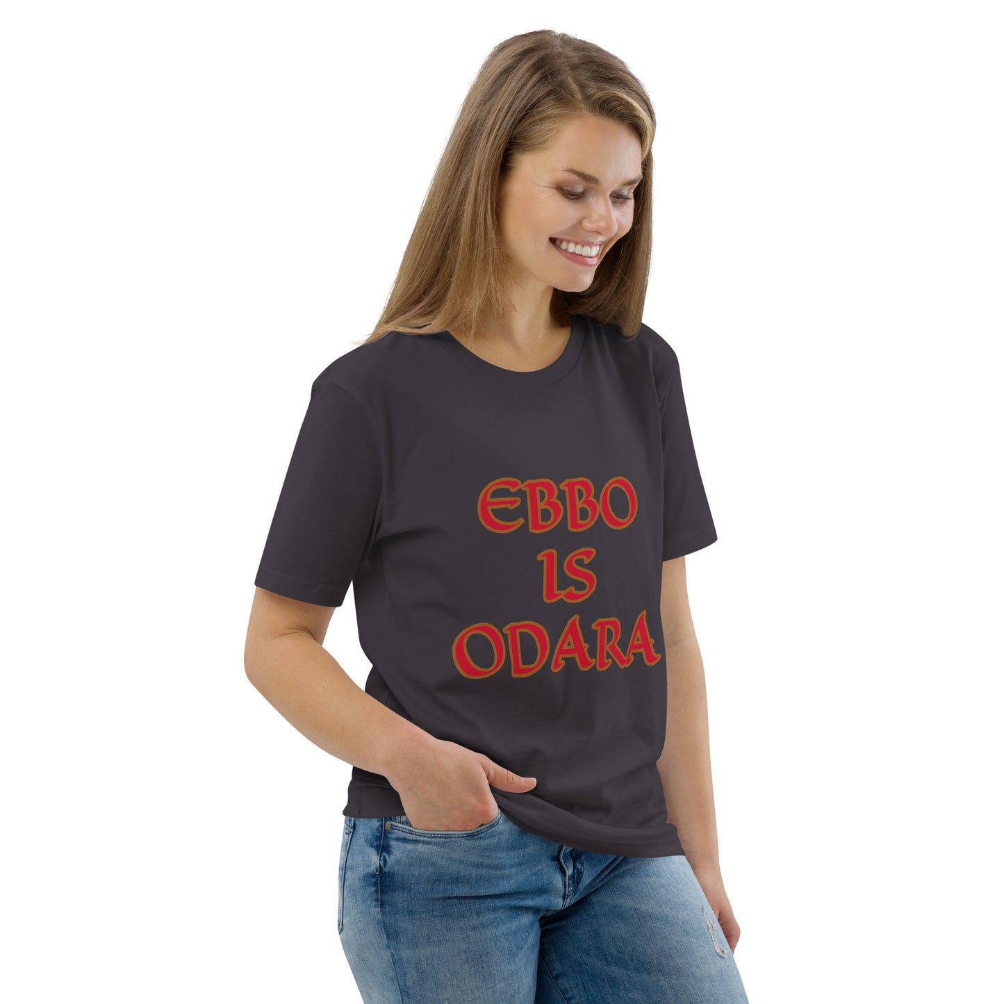 Ebbo is Odara Red Unisex organic cotton t-shirt