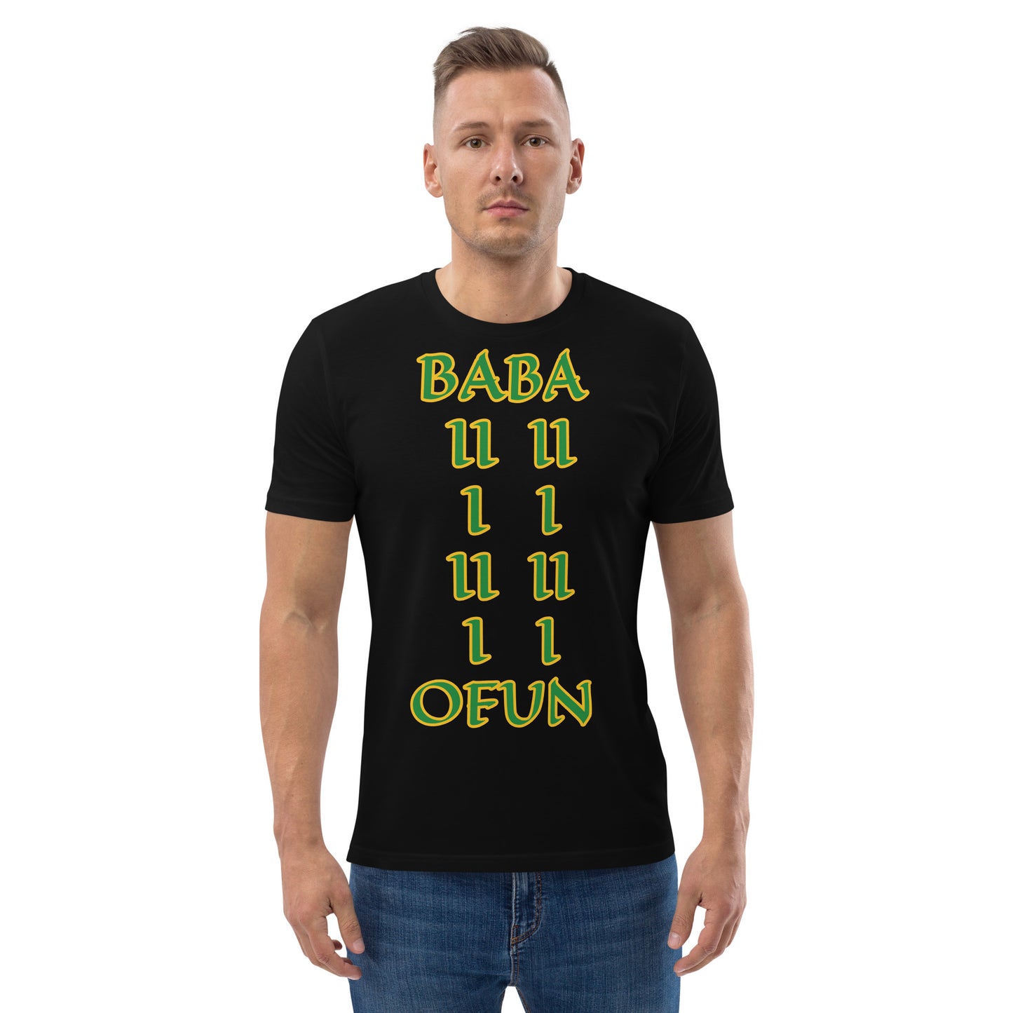 Baba Ofun Lucumi Unisex organic cotton t-shirt