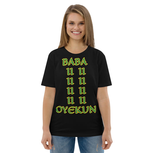 Baba Oyekun Lucumi Unisex organic cotton t-shirt