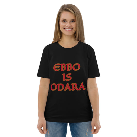 Ebbo is Odara Red Unisex organic cotton t-shirt