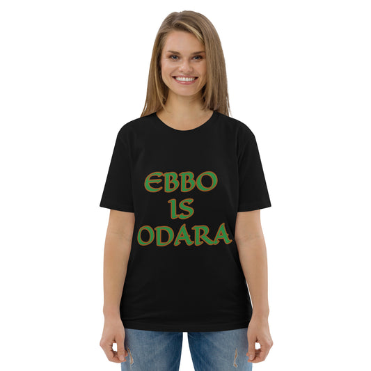 Ebbo is Odara Isese Unisex organic cotton t-shirt