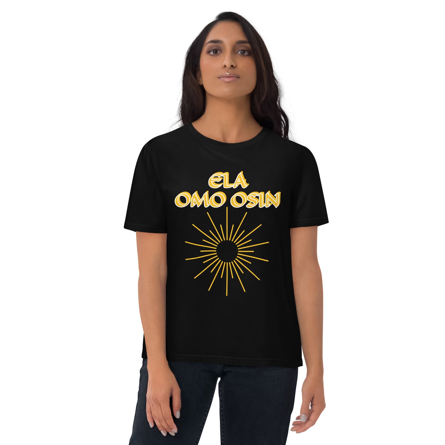 ELA Omo Osin Meji Yellow Unisex organic cotton t-shirt