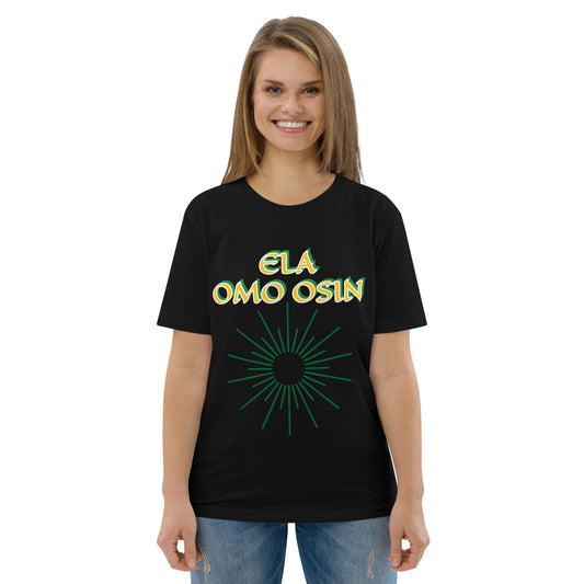 ELA Omo Osin Lucumi Reverse Unisex organic cotton t-shirt