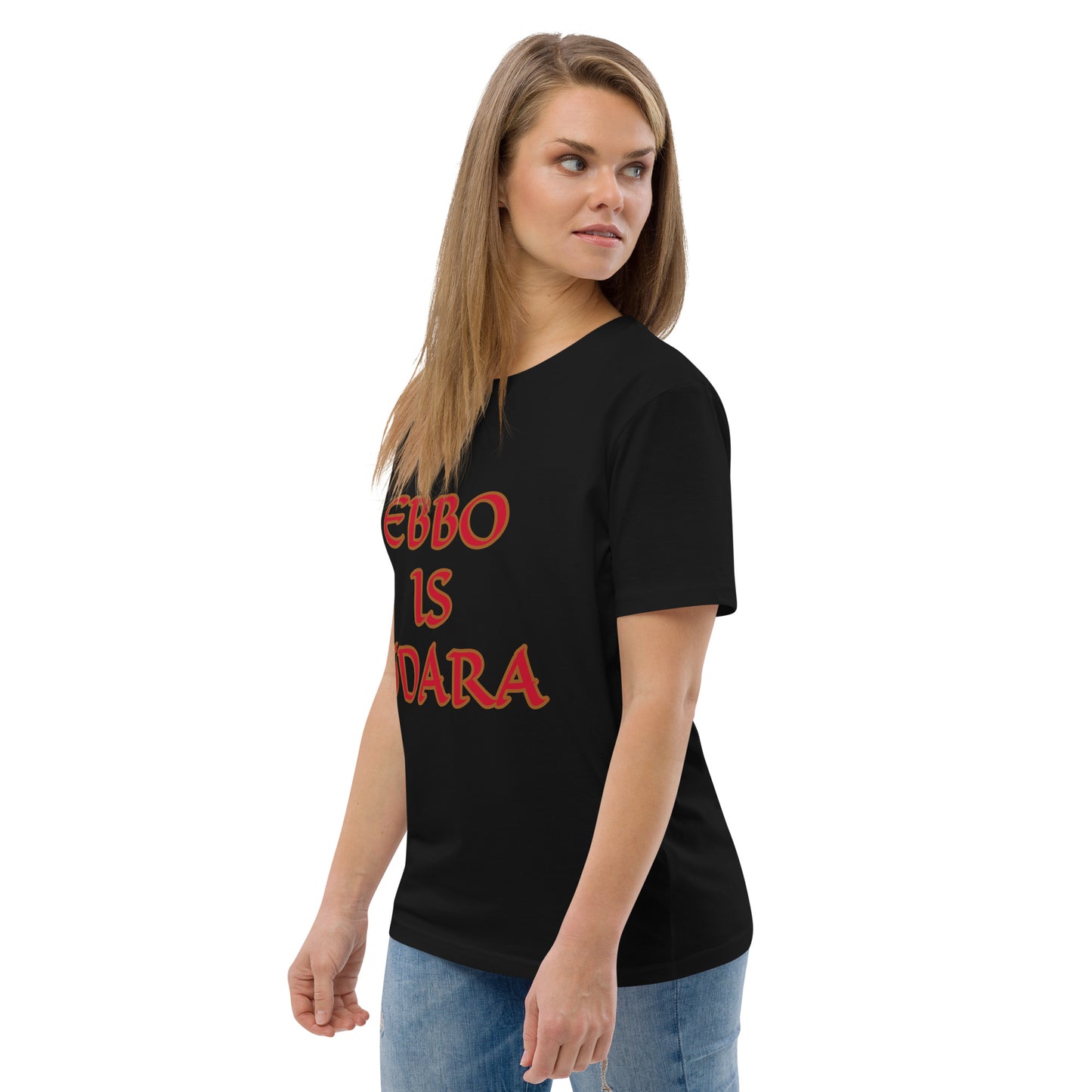 Ebbo is Odara Red Unisex organic cotton t-shirt