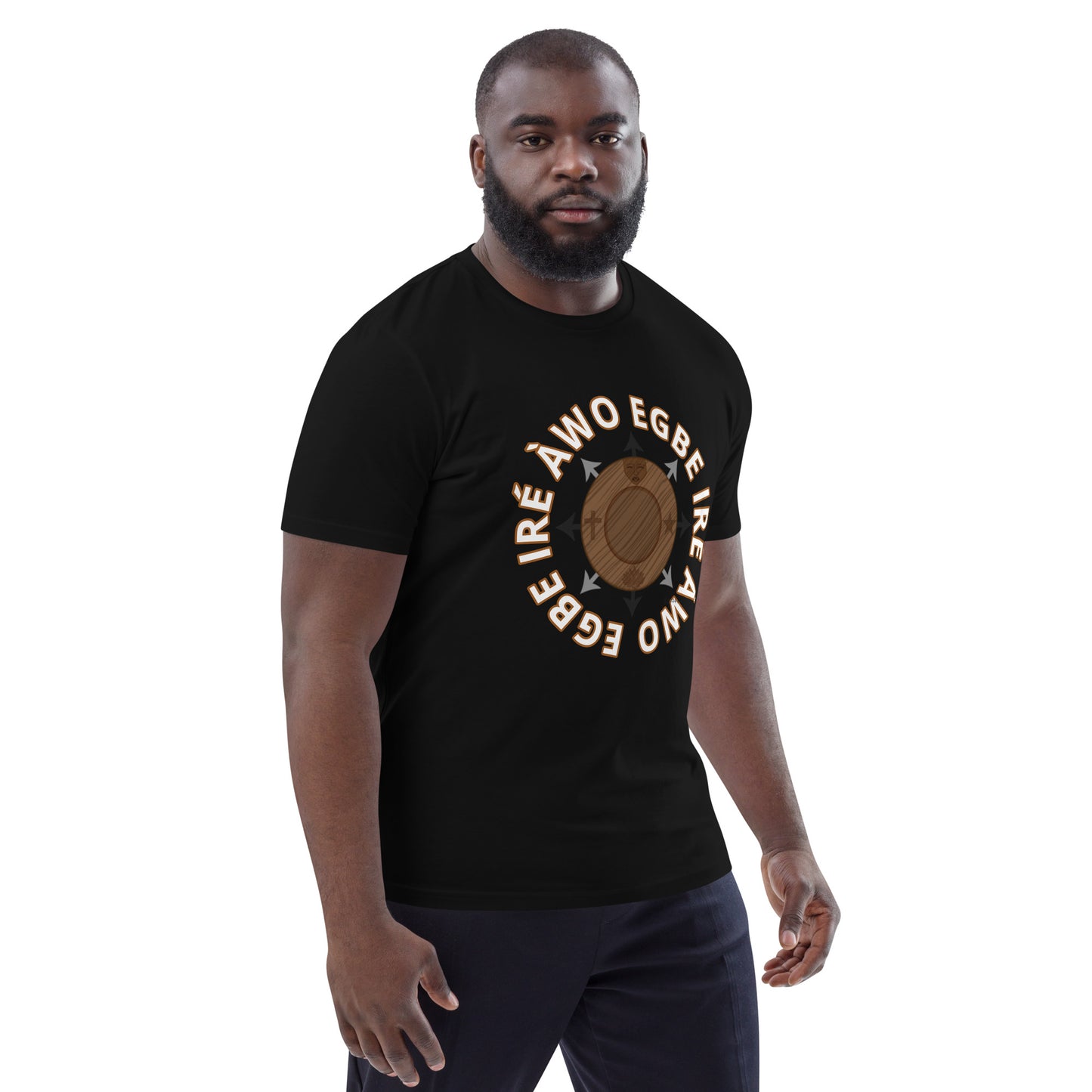 Egbe Ire Awo signature logo 1 Unisex organic cotton t-shirt