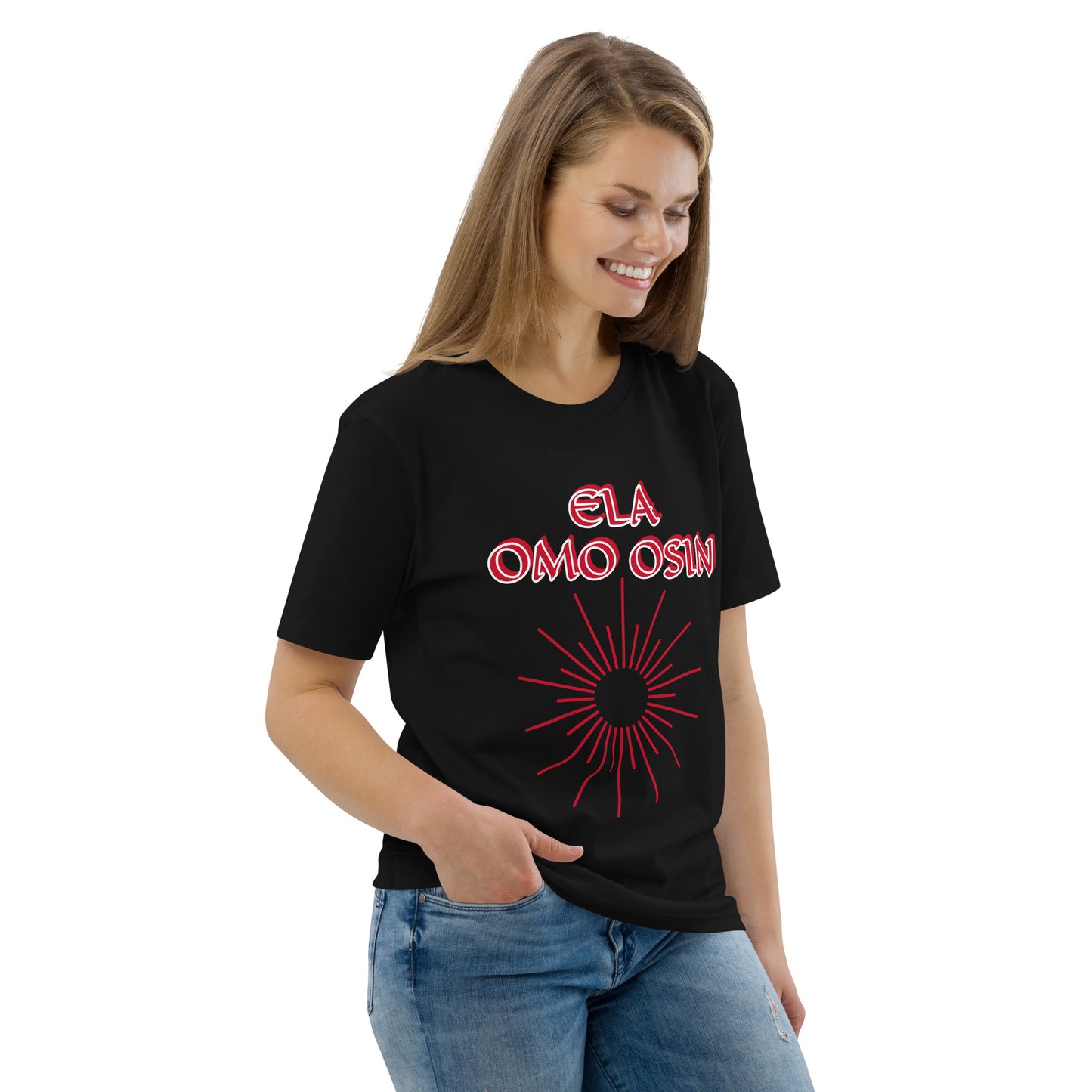 ELA Omo Osin Meji Red Unisex organic cotton t-shirt