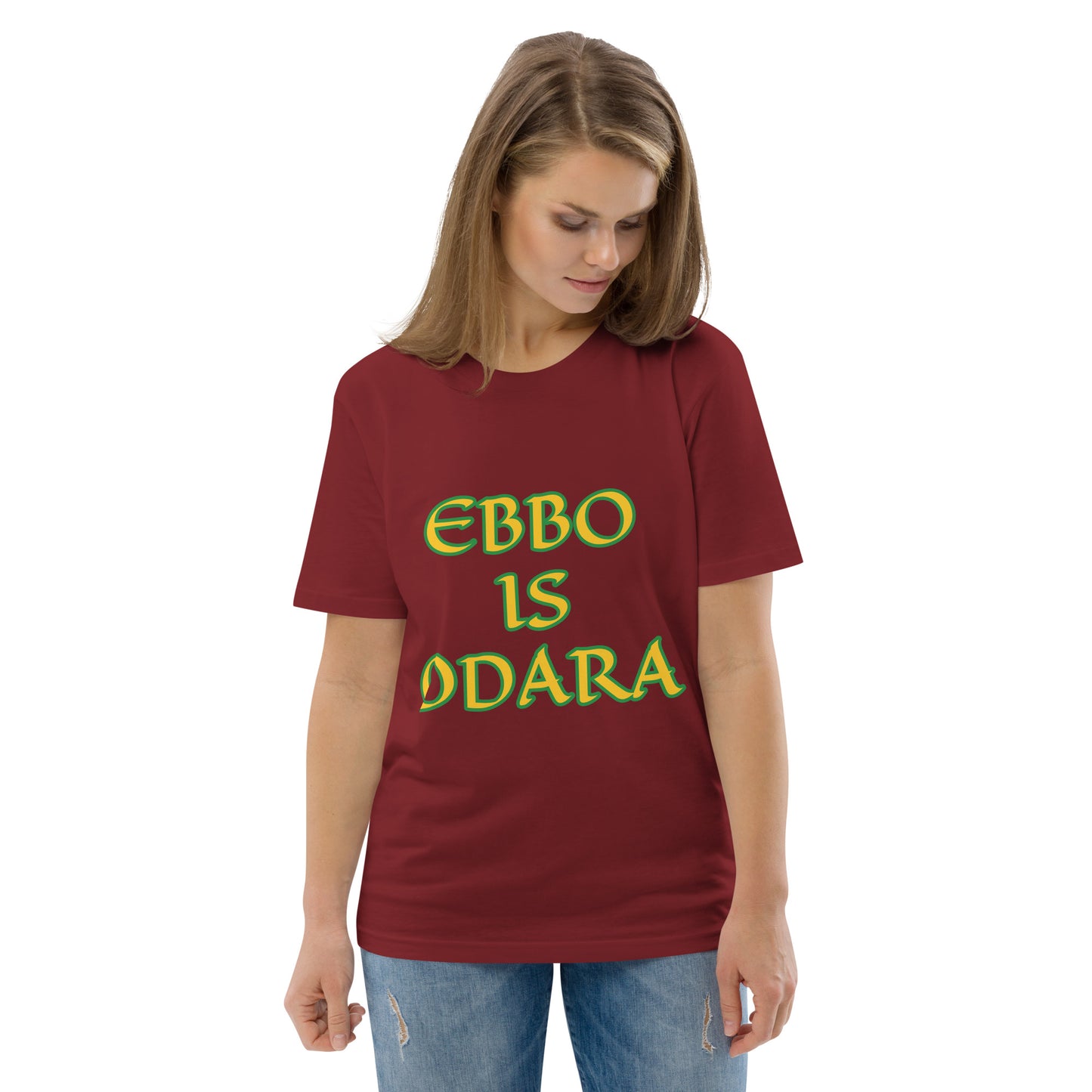 Ebbo is Odara Lucumi Unisex organic cotton t-shirt