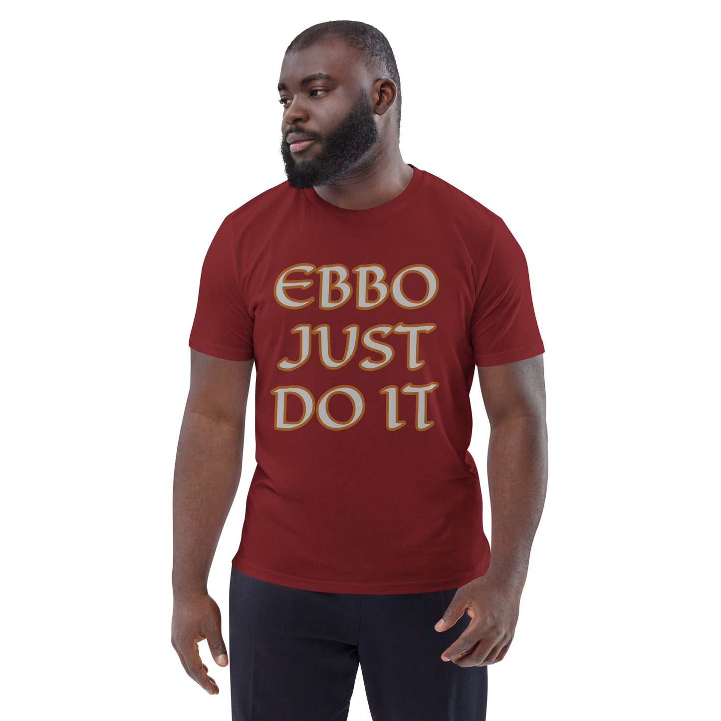 Just Do It Gold/Red Unisex organic cotton t-shirt